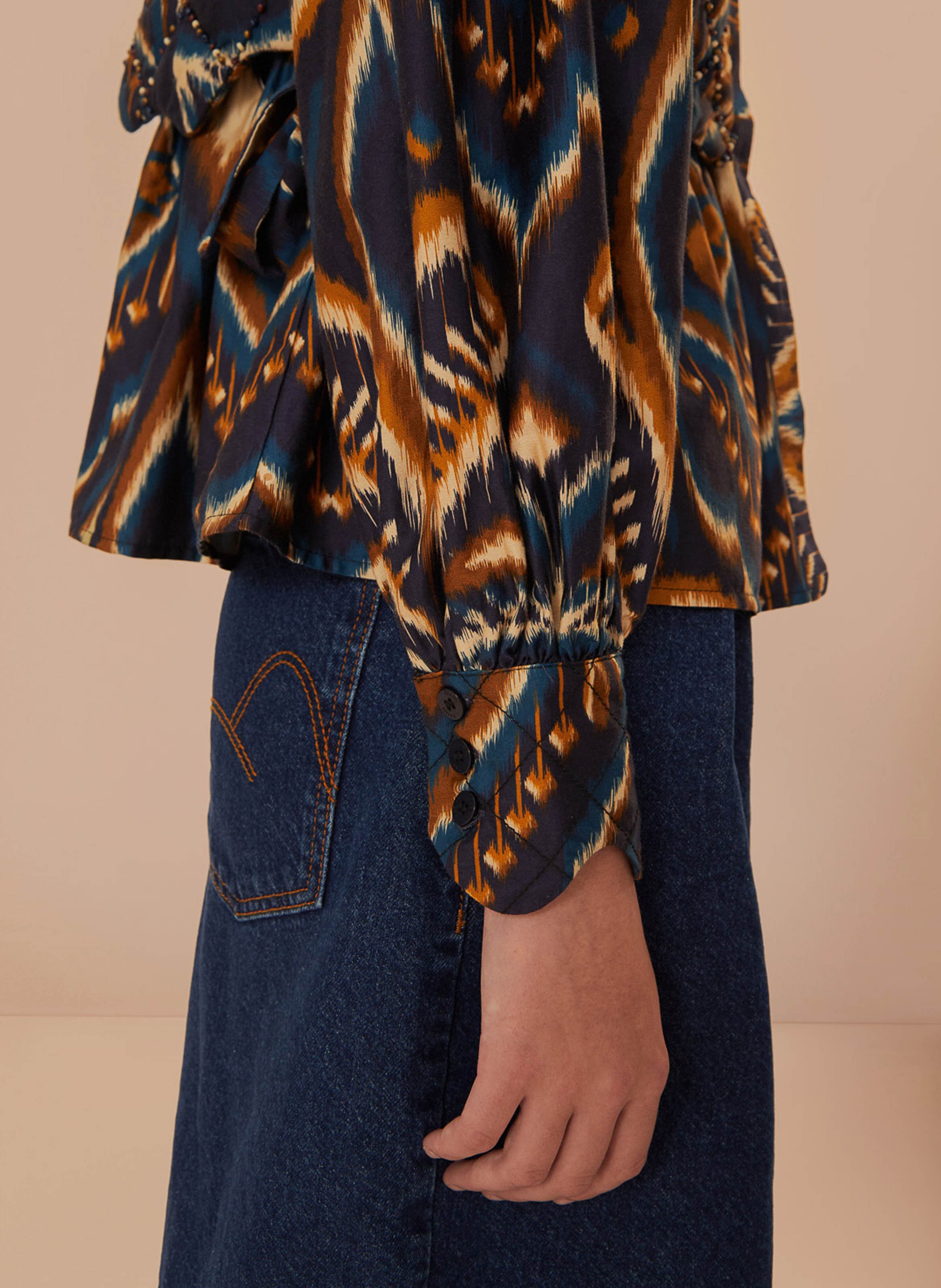 Quilted blouse FARM RIO Multicolored