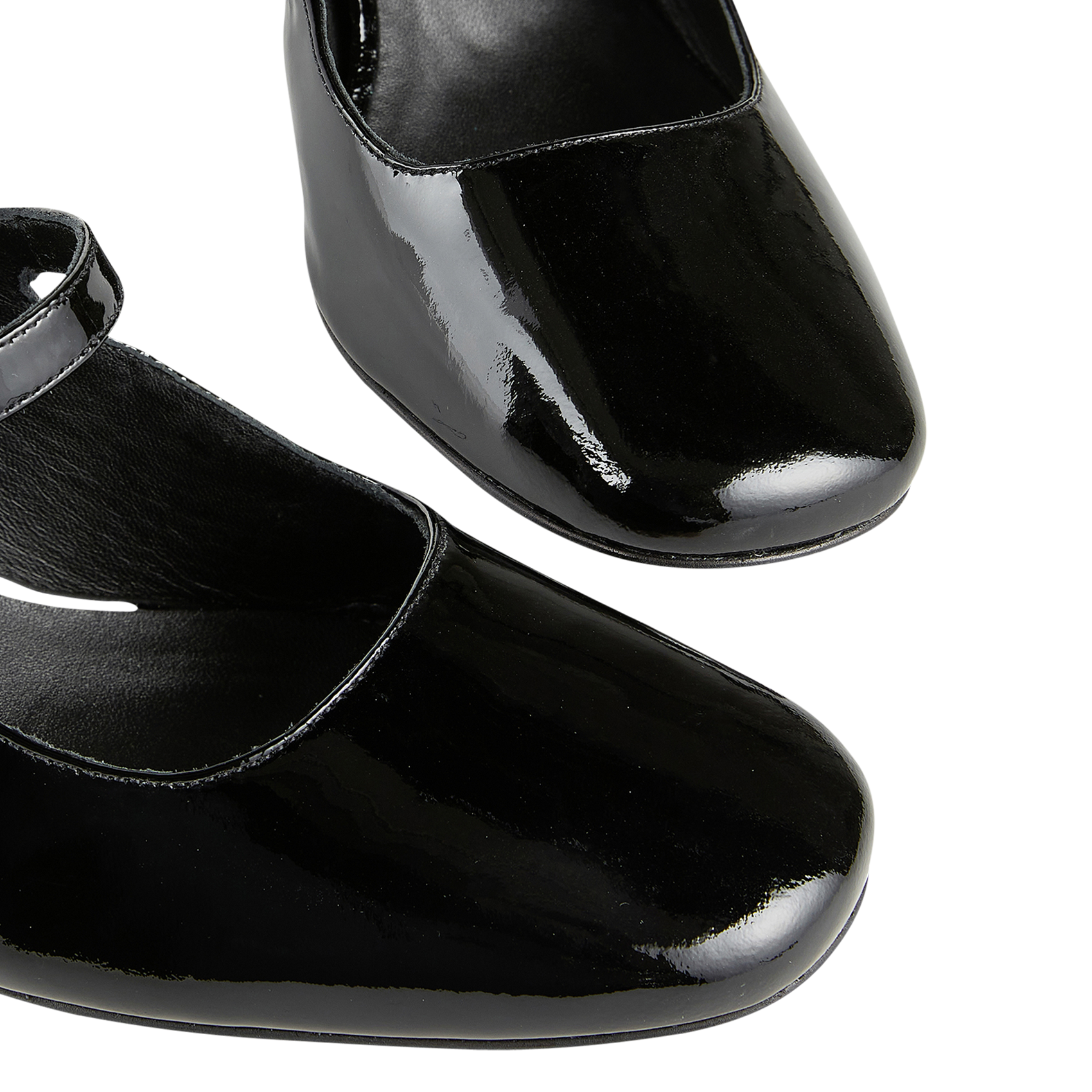 Leather mid-calf boots with pointed toe COSMOPARIS Black