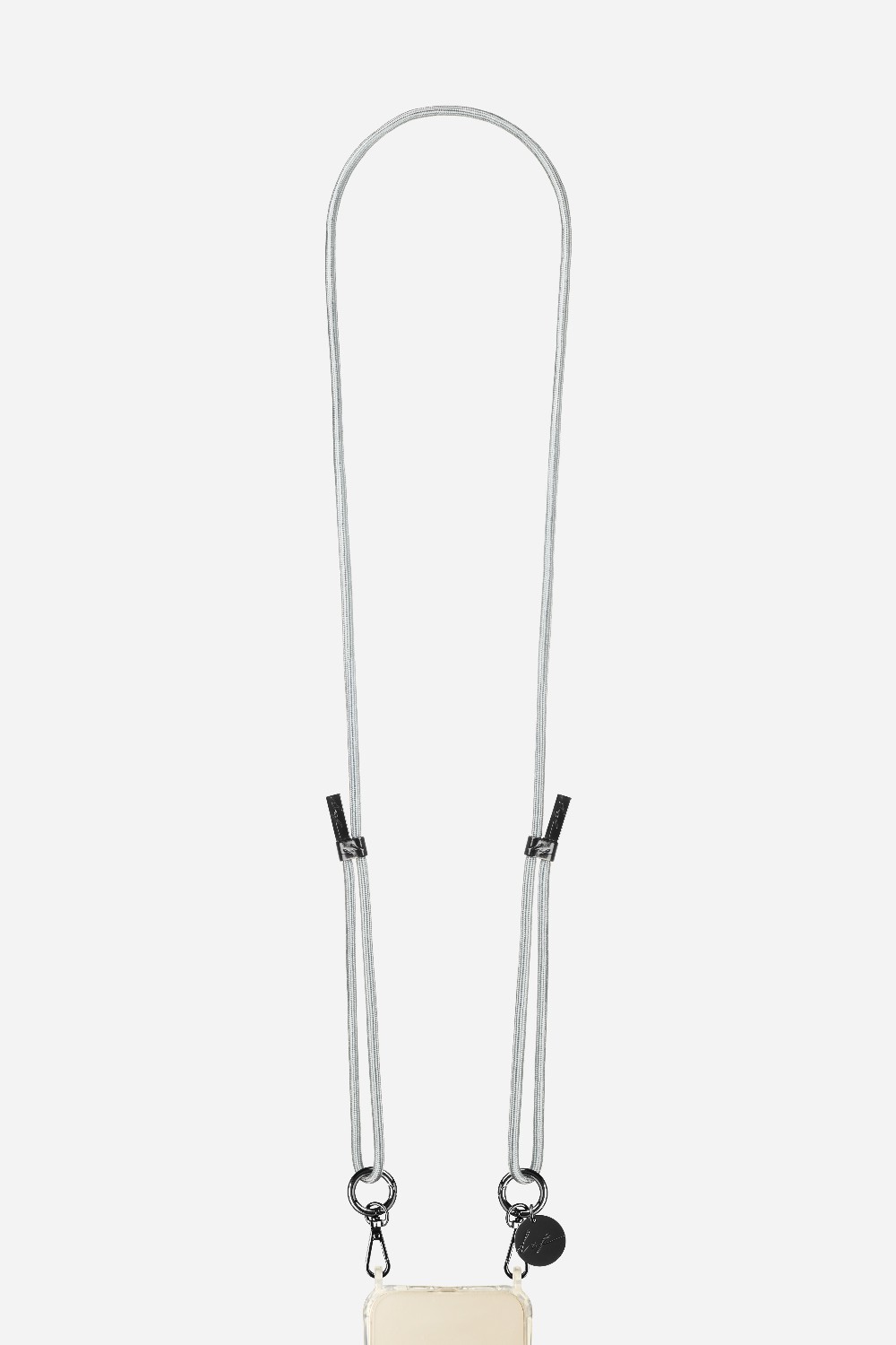 Cordon de téléphone en coton LA COQUE FRANCAISE Argent