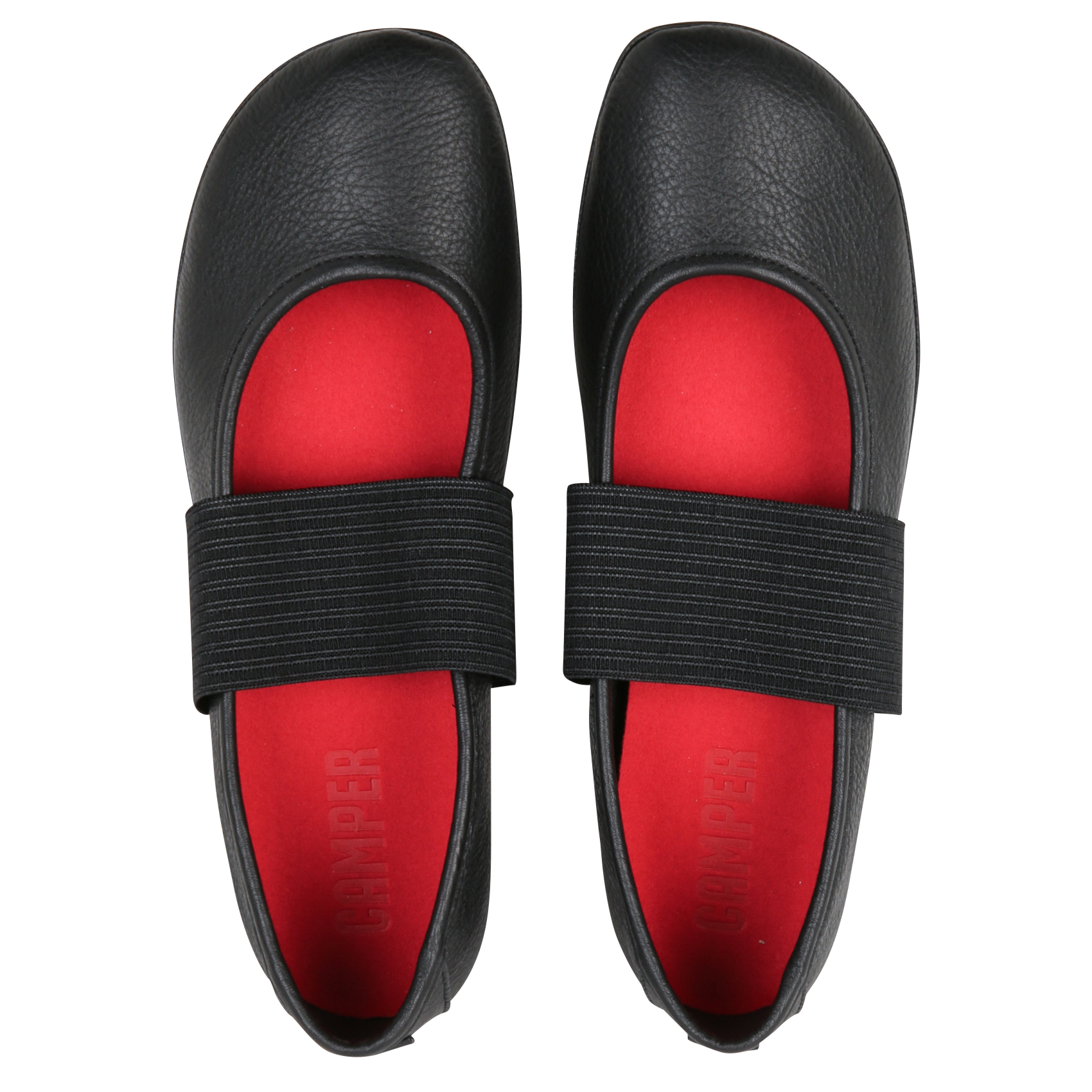 Ballerines en cuir mélangé CAMPER Noir