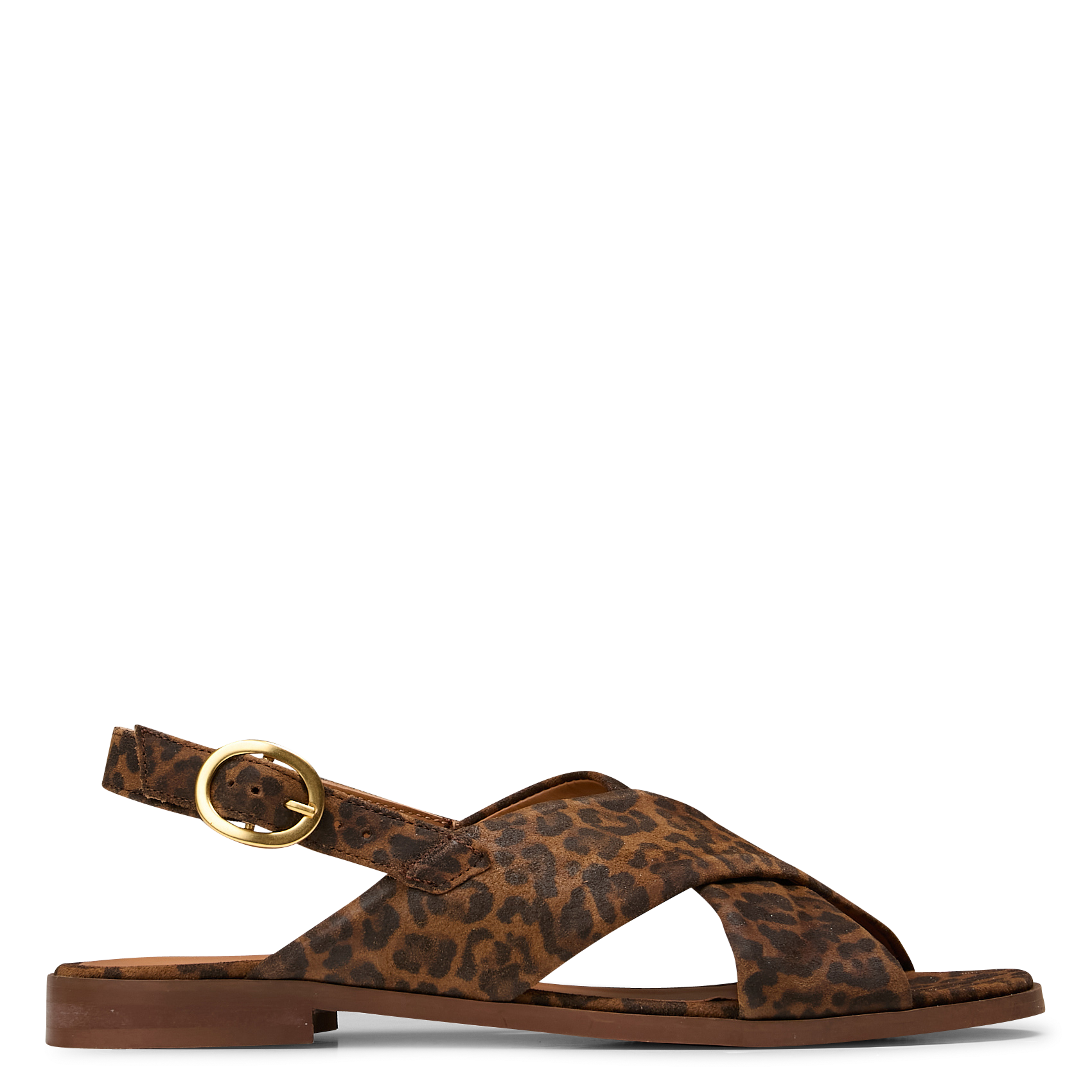 Aouda flat leather sandals MAISON TOUFET Multicolored