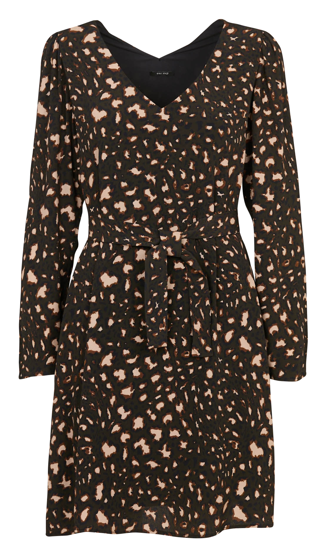 Robe évasée col V ONE STEP Vert