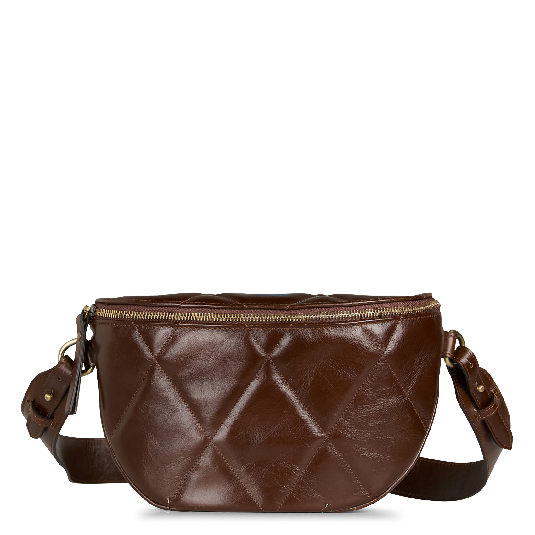 Sac banane en cuir matelassé MAISON 123 Marron