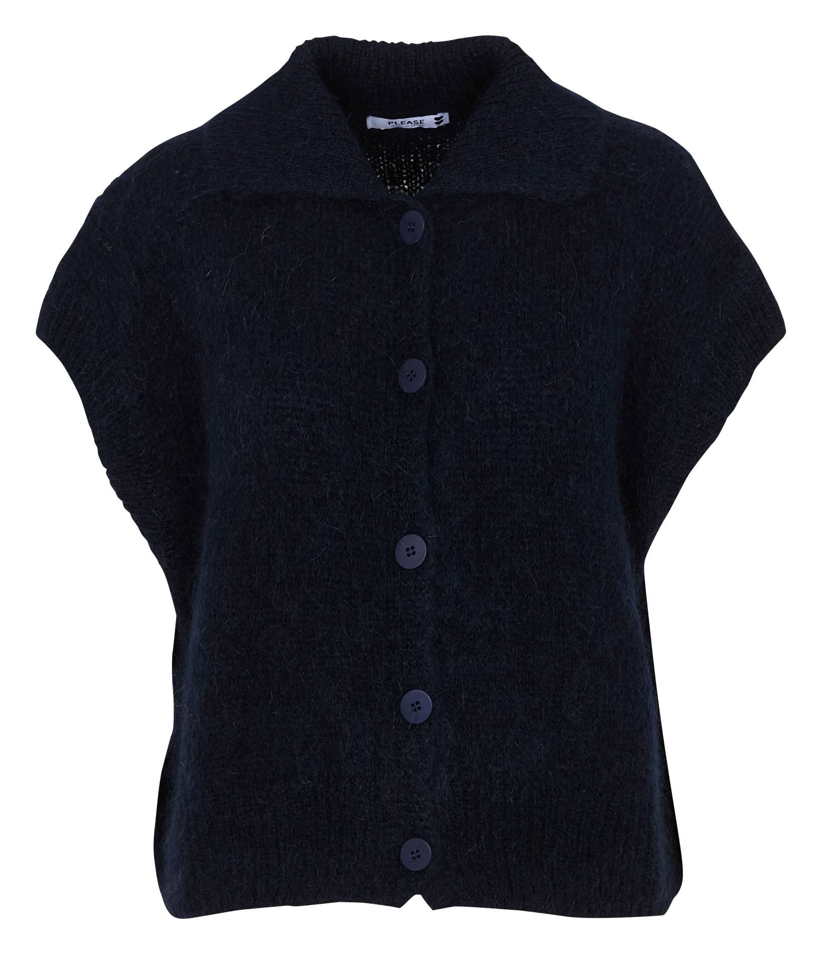 Gilet col classique ample PLEASE Bleu