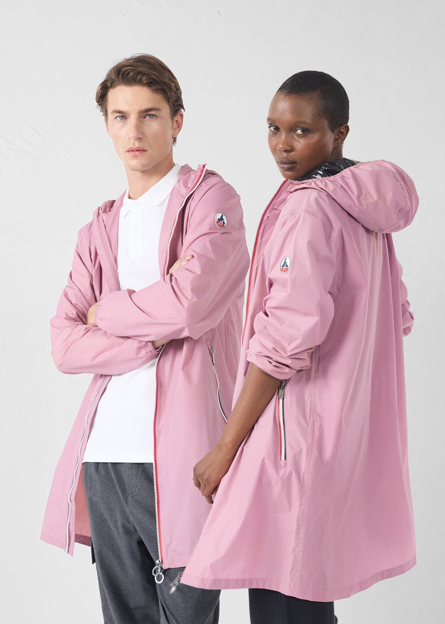 Packable long raincoat Skye JOTT Pink