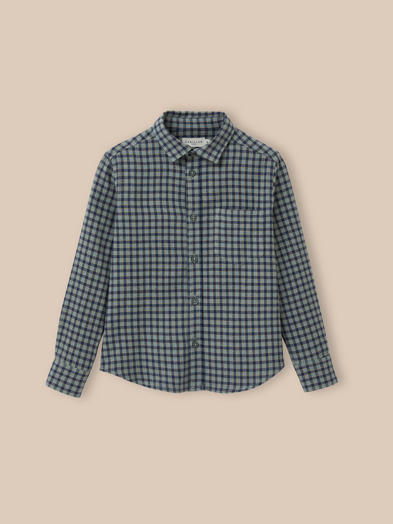 Flannel shirt CYRILLUS Blue
