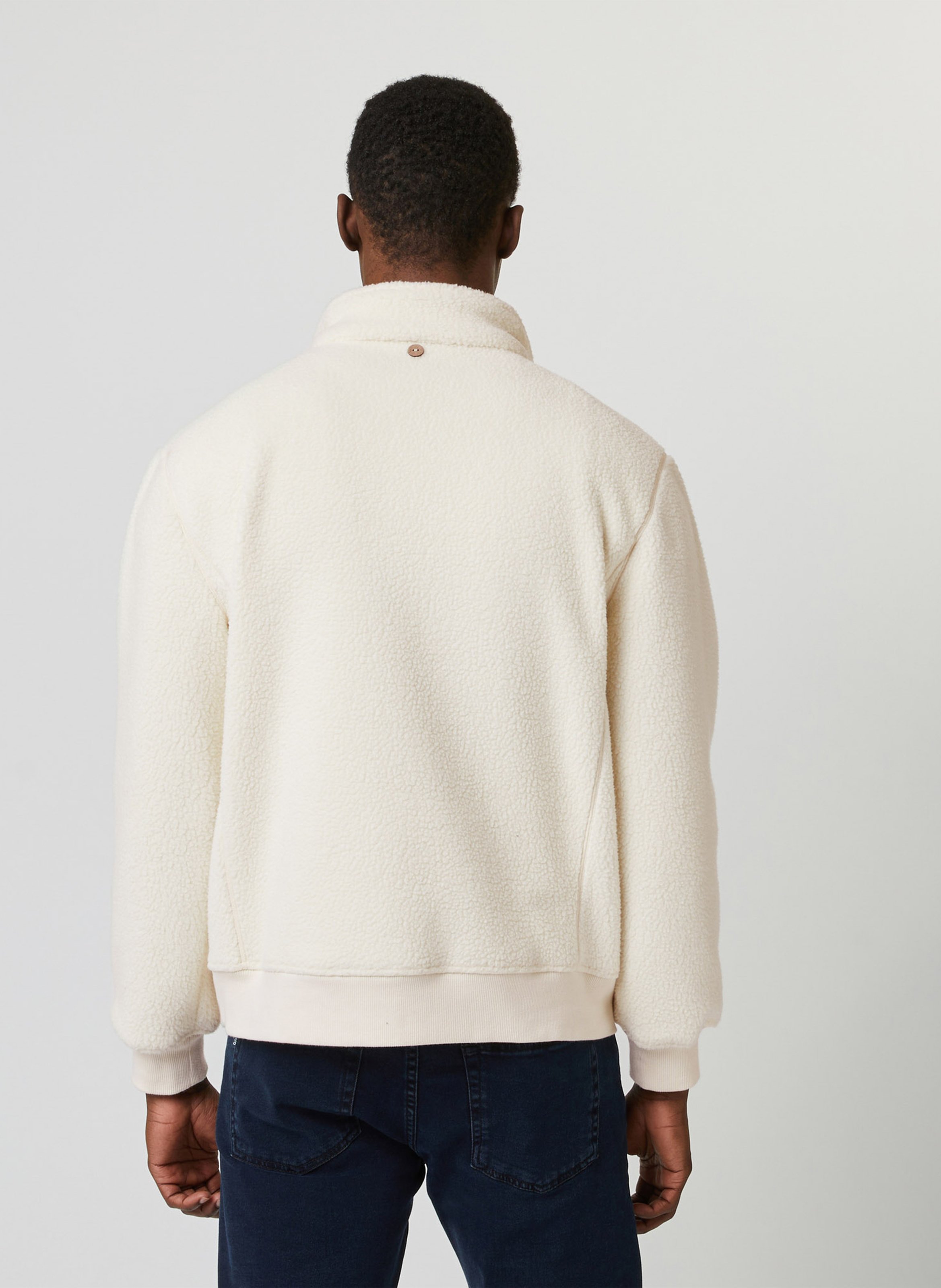 Sherpa-Fleece-Pullover FAGUO Beige