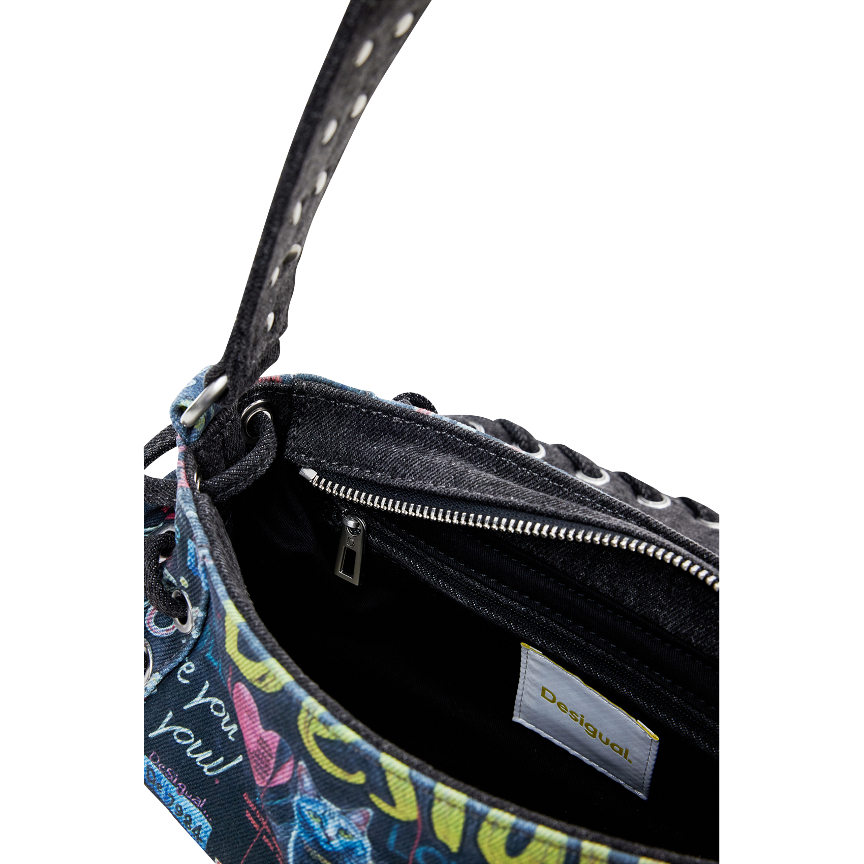Sac bandoulière baguette graffiti DESIGUAL Multicolore