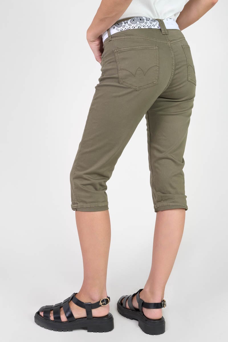 Corsaire pantacourt Kayo Khaki Le temps des cerises Femme