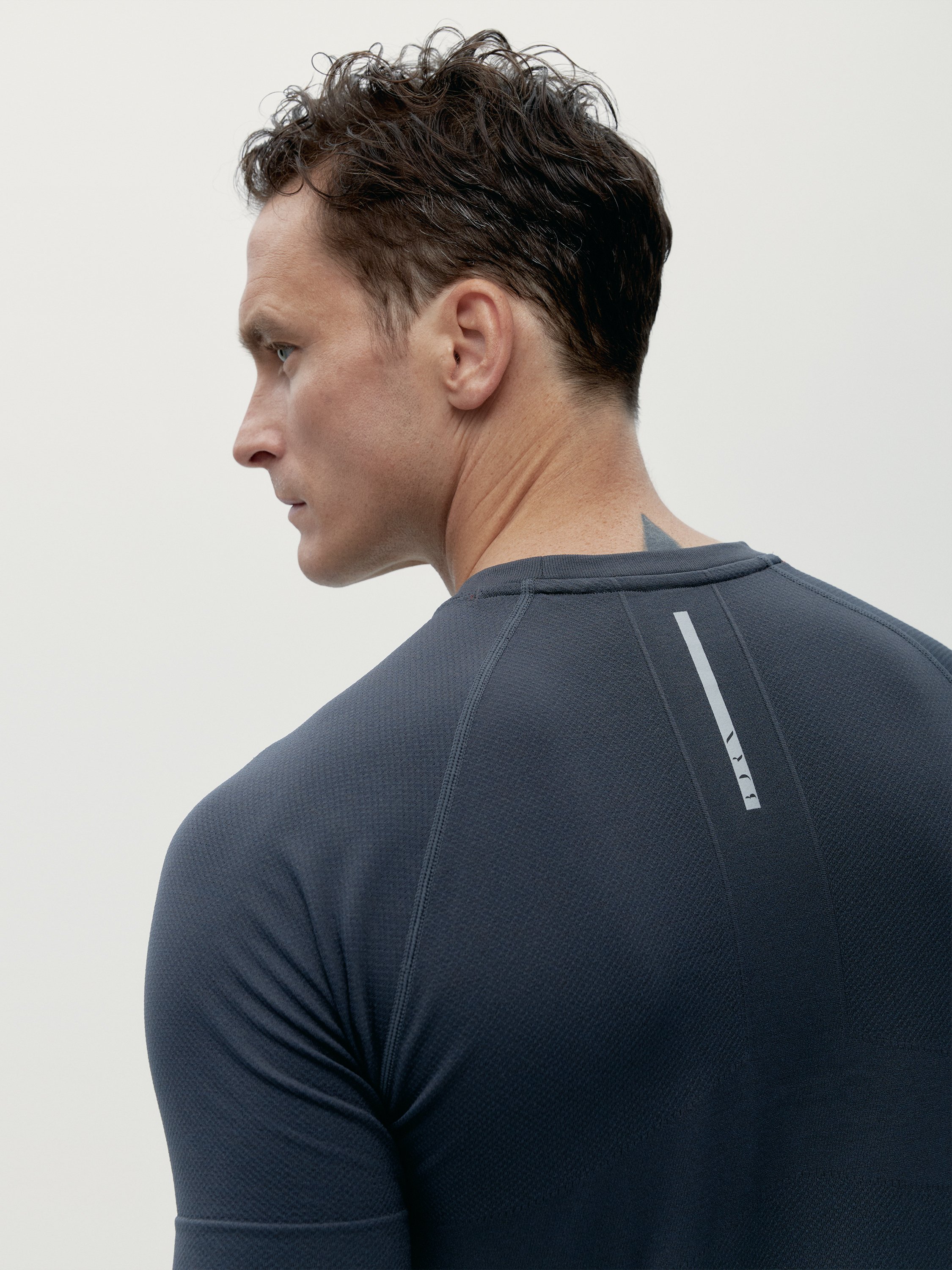 Short-sleeve performance sports t-shirt BORN LIVING YOGA Grey