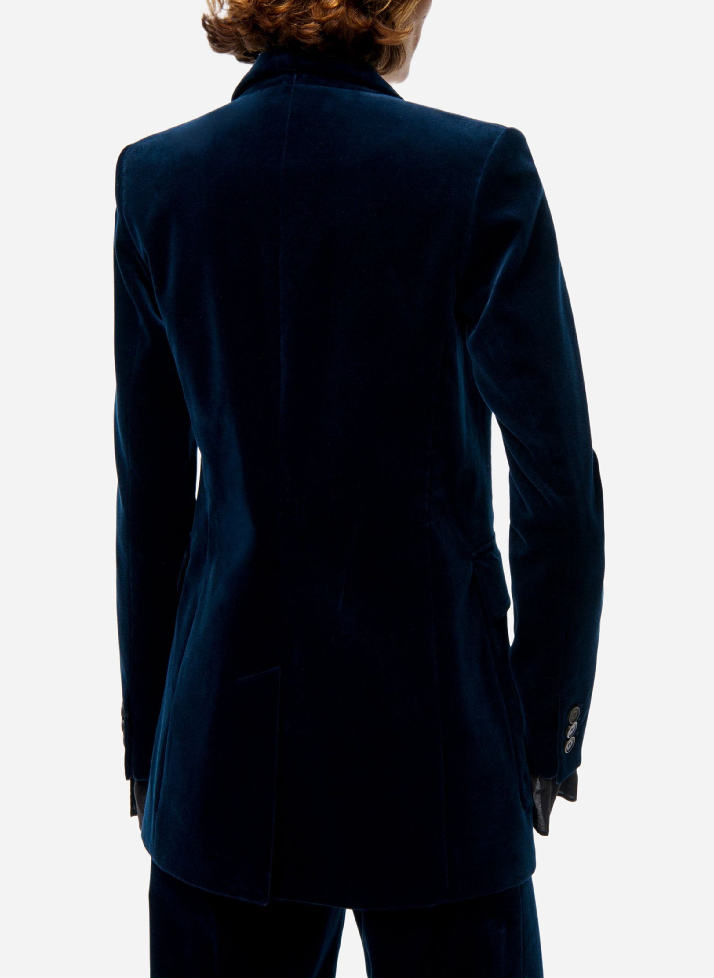 Cotton-blend jacket with tailored collar VANESSA BRUNO Black