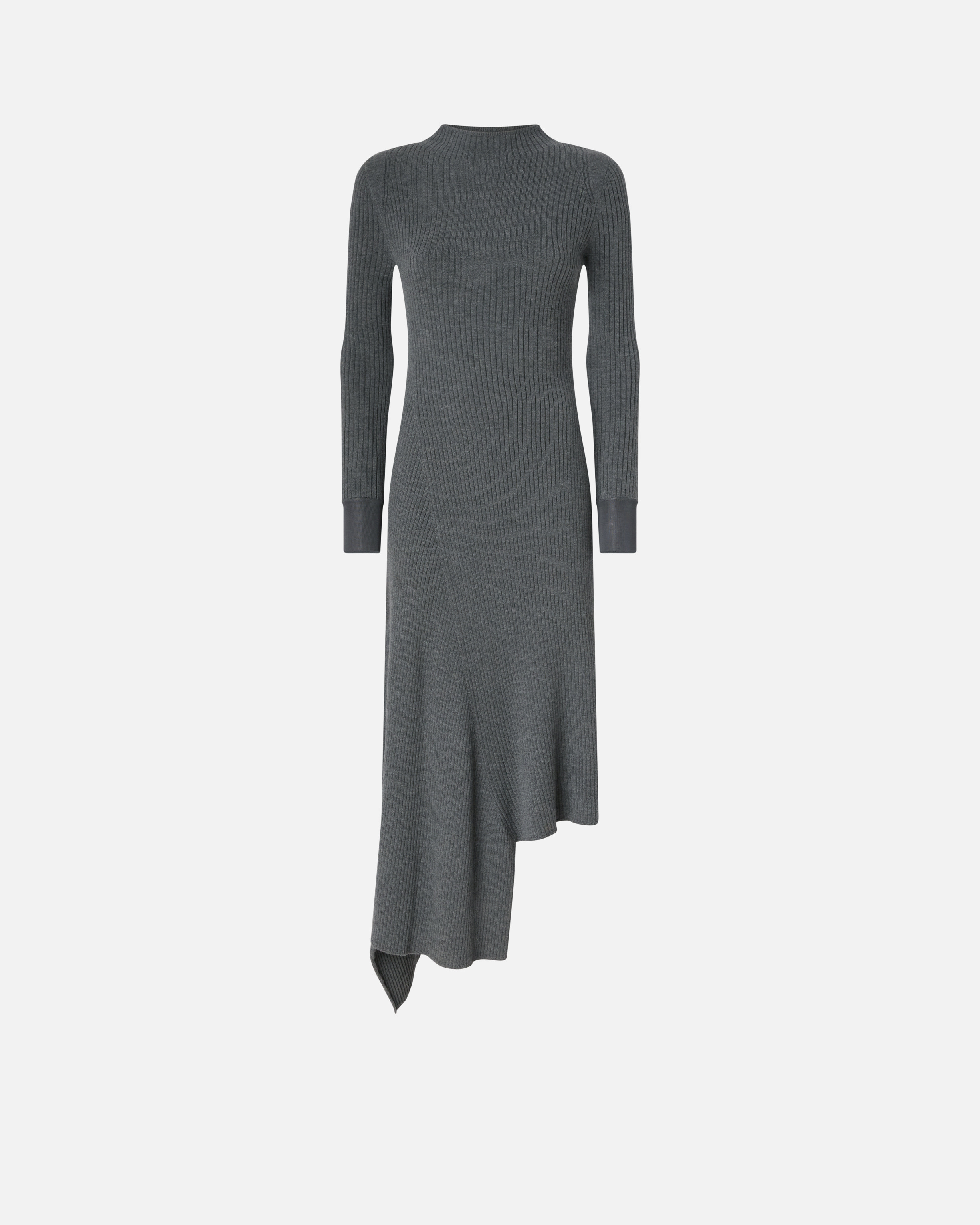 Ribbed Knit Dress PINKO Grey
