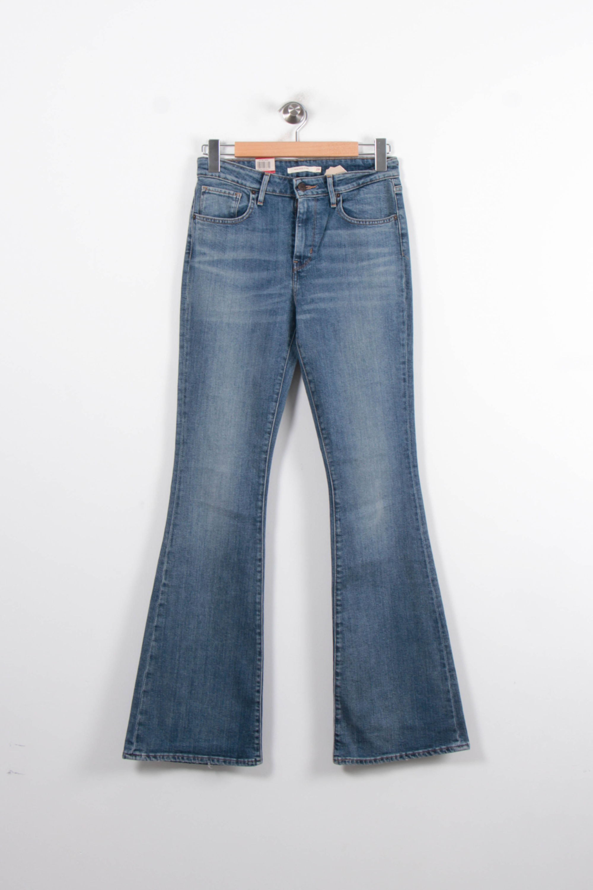 Cropped slim jeans with studs LEVI'S - Seconde main Blue