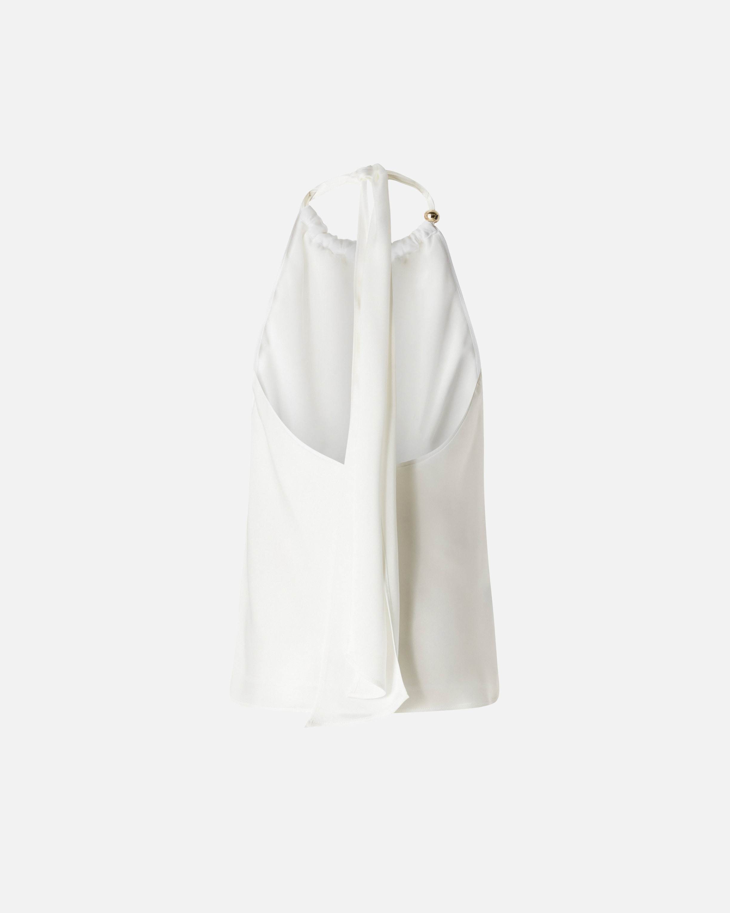 Backless top PINKO White