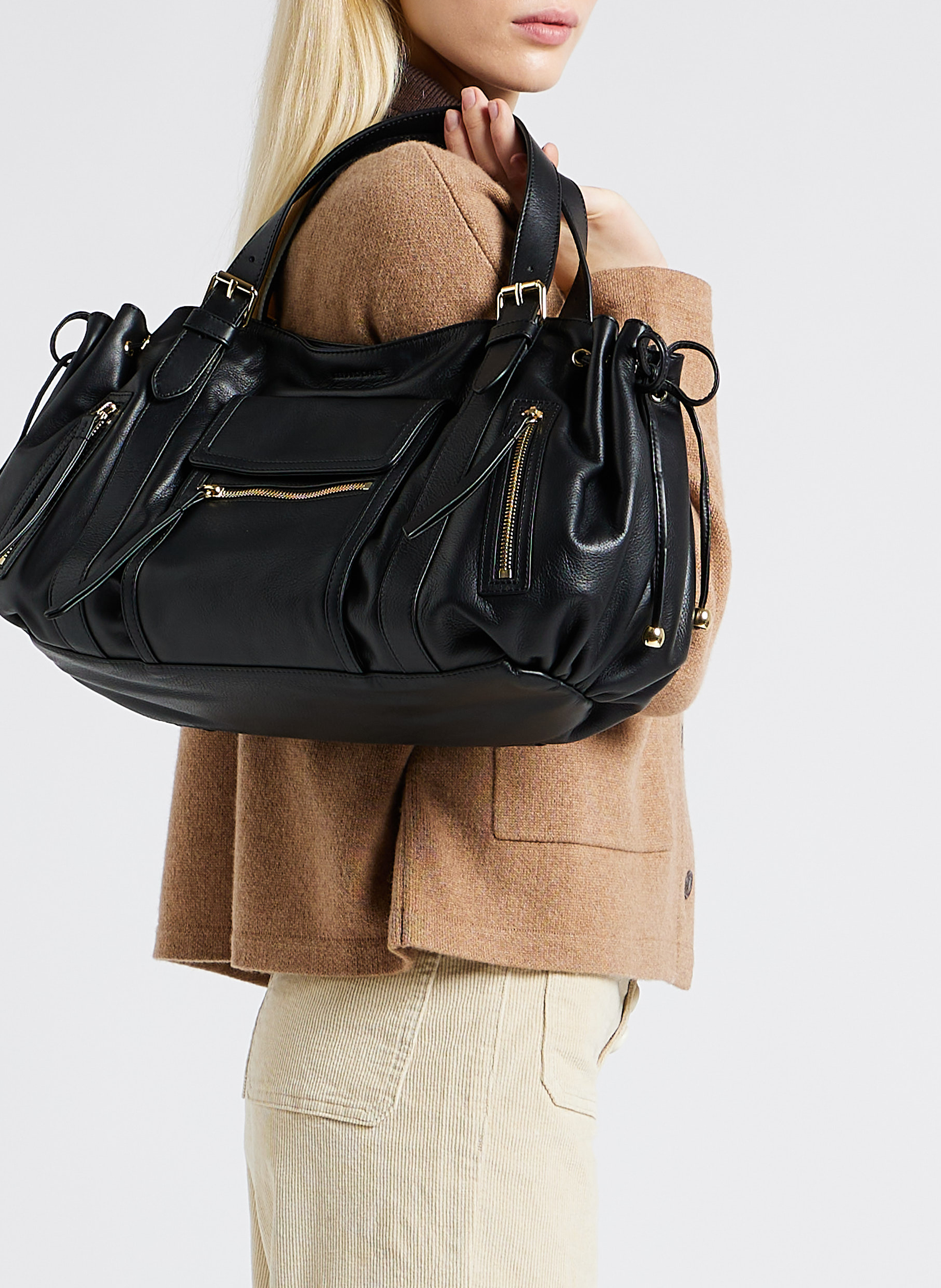 Handtasche aus Leder GERARD DAREL Schwarz