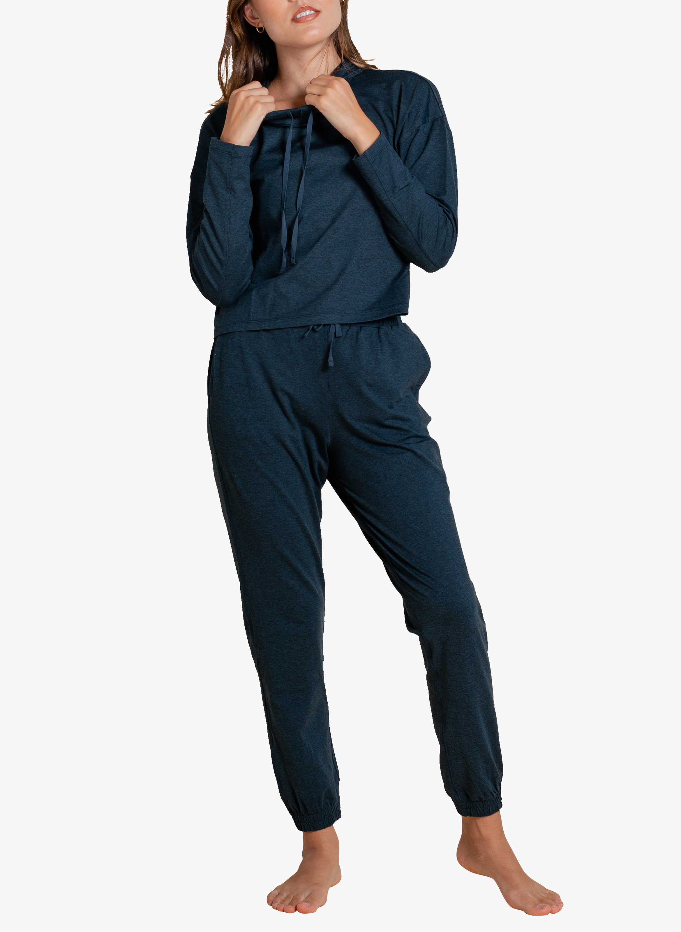 Pantaloni joggers in jersey ReSet GIRLFRIEND COLLECTIVE Blu