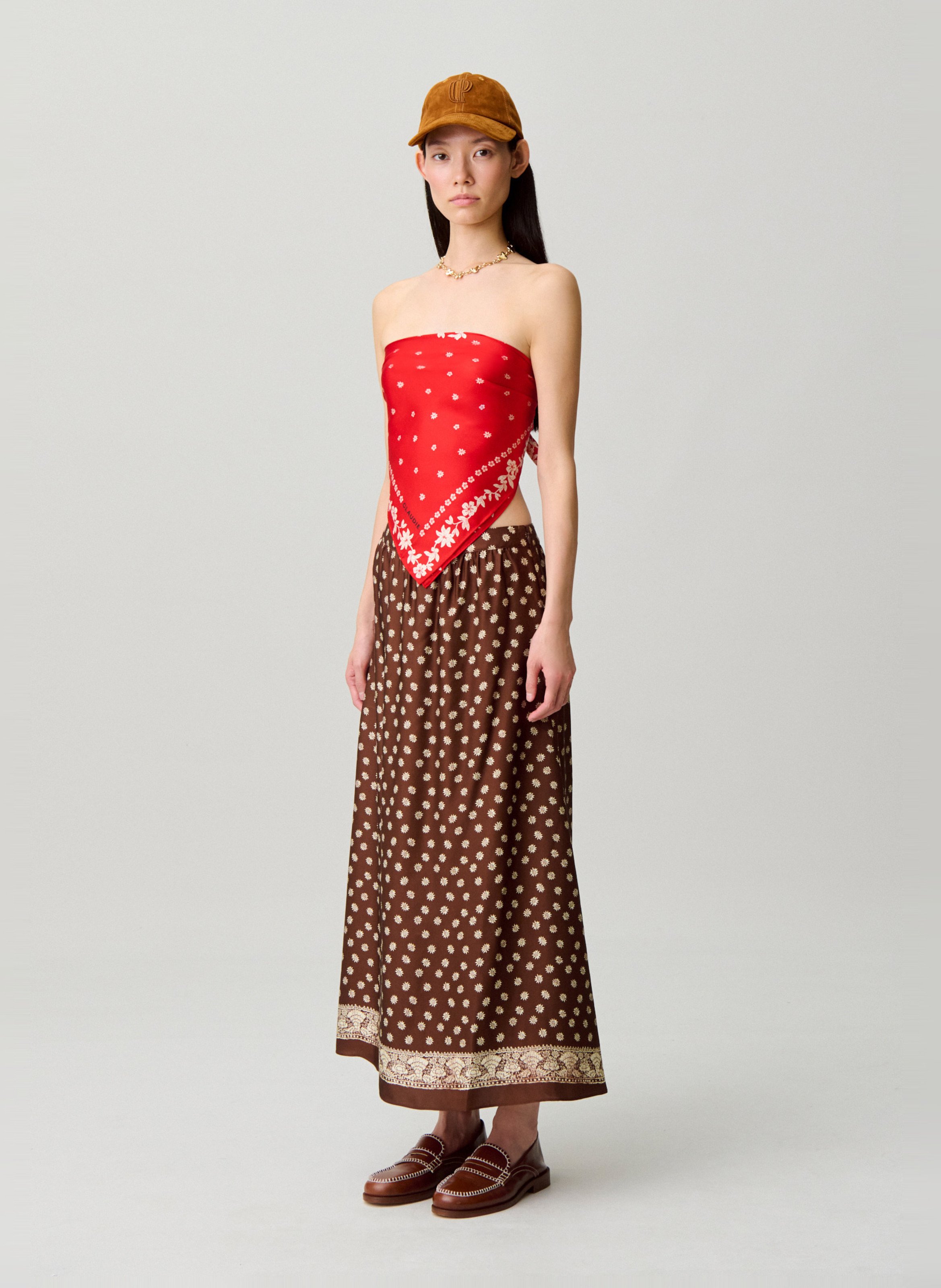 Jupe longue imprimée CLAUDIE PIERLOT Multicolore