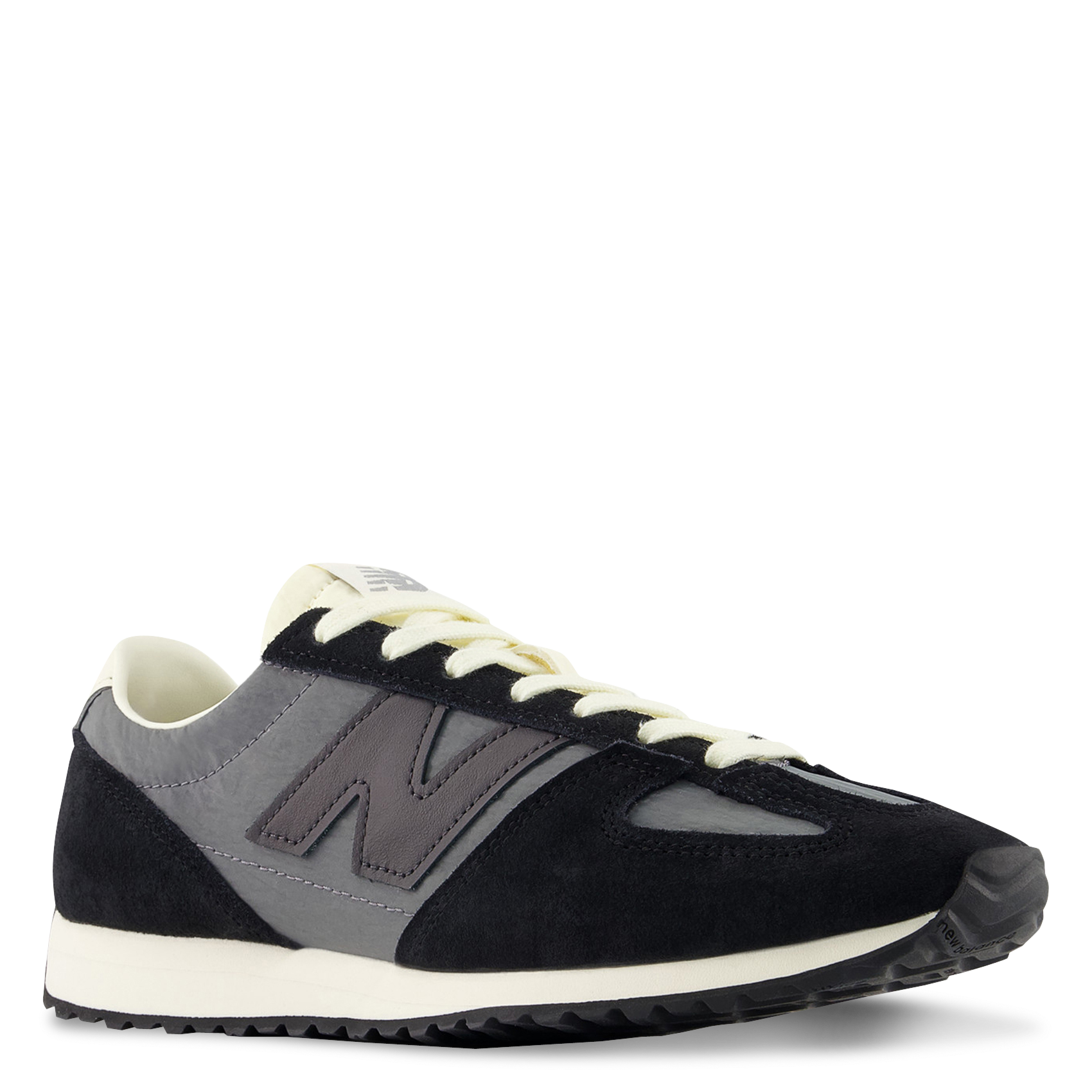 Baskets basses en cuir mélangé NEW BALANCE Noir