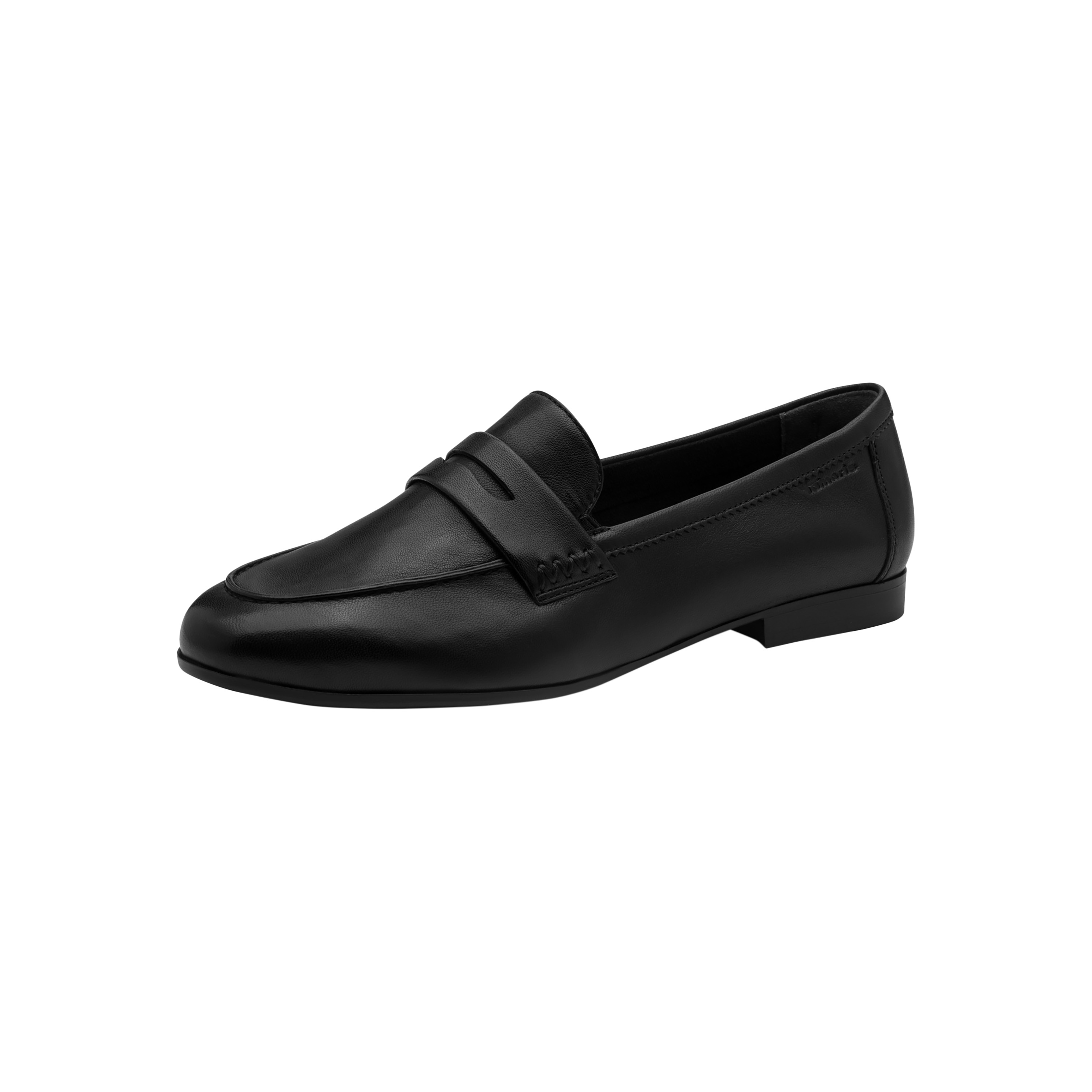Leather ballet pumps TAMARIS Black