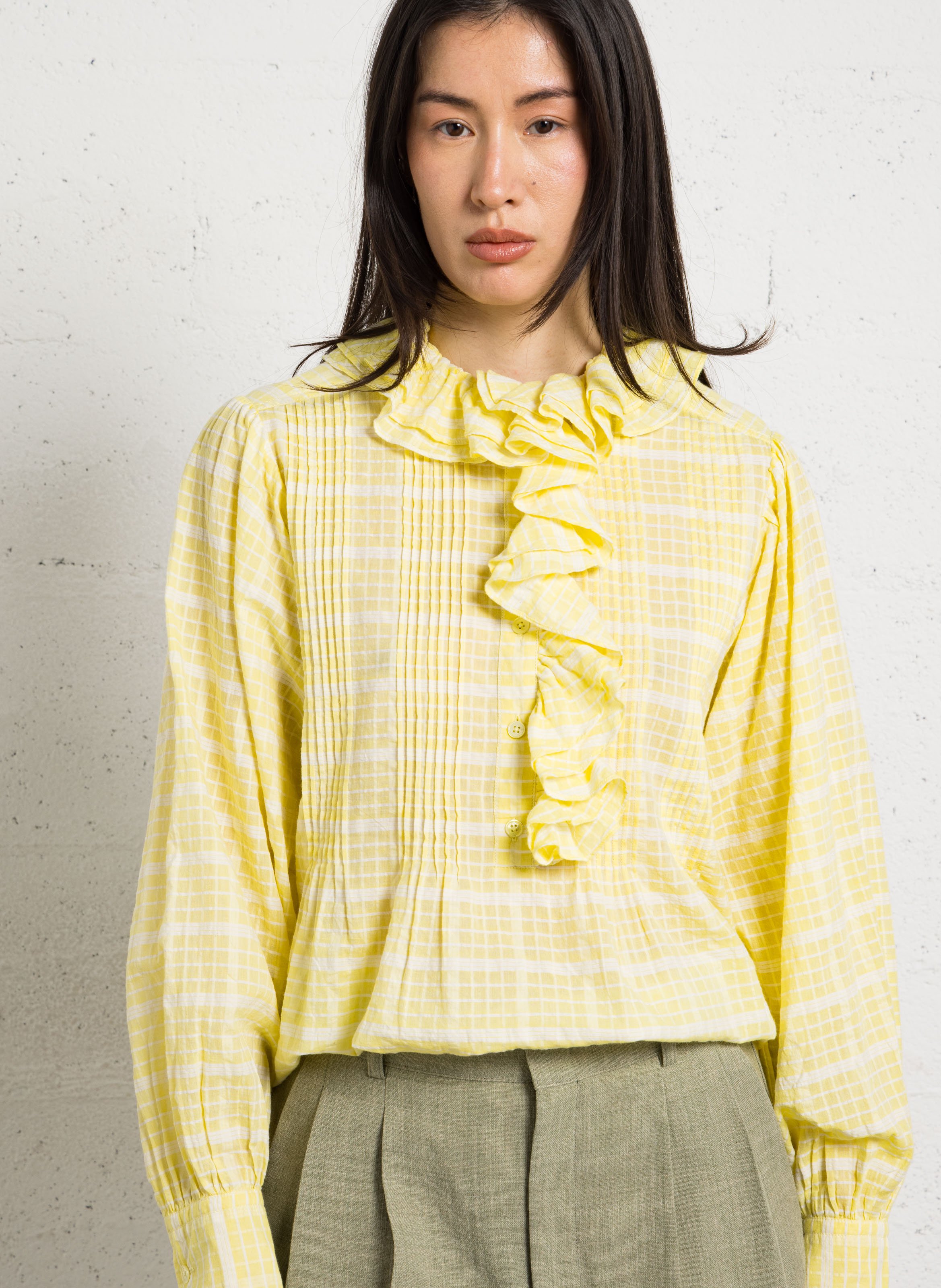 Karobluse mit Rundhalsausschnitt LAURENCE BRAS Gelb