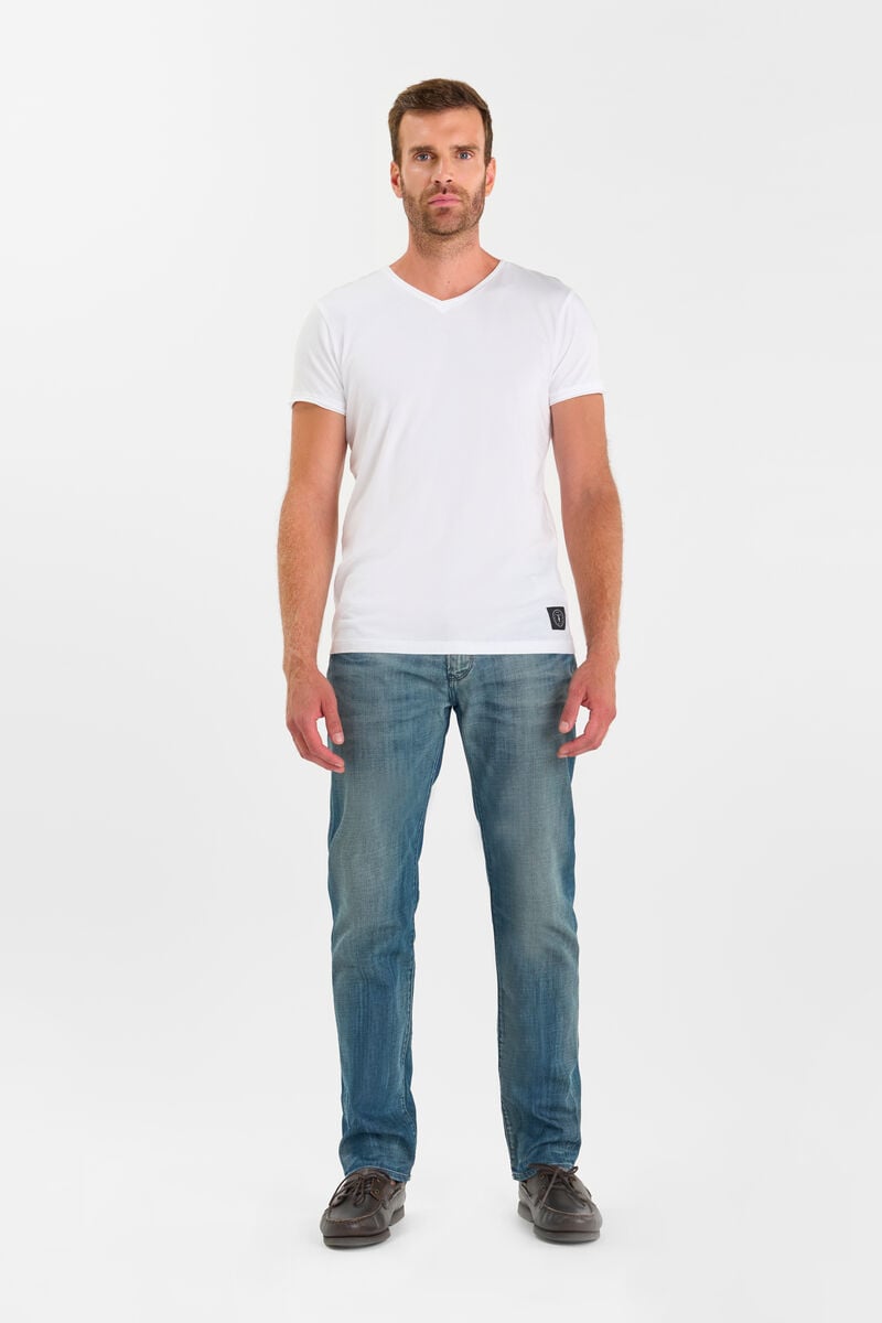 Straight leg jeans, length 34 LE TEMPS DES CERISES Blue