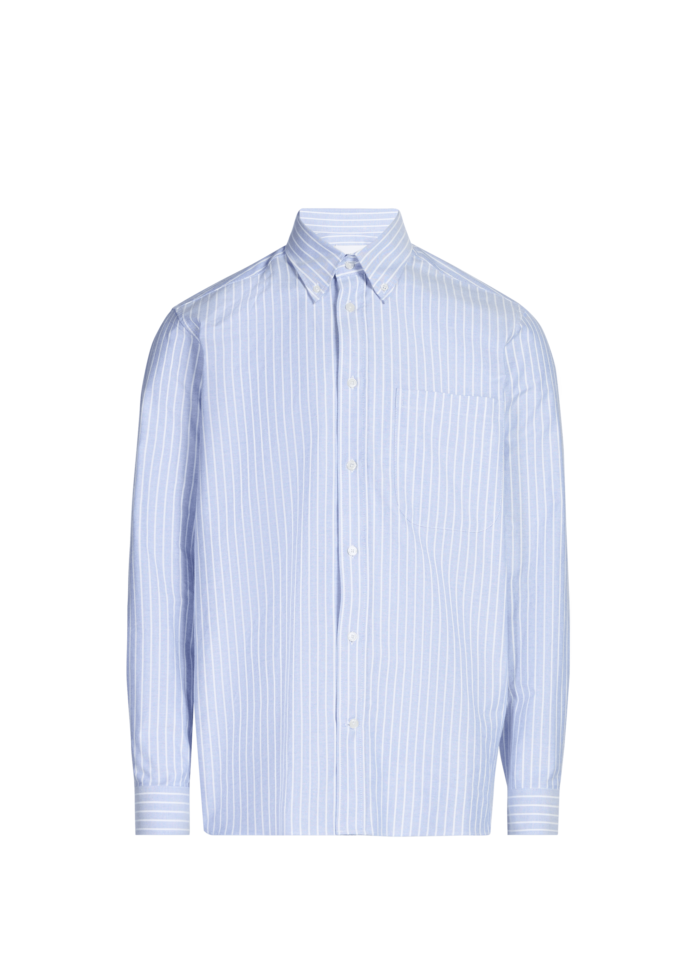 Chemise droite col classique en coton SAISON 1865 Bleu