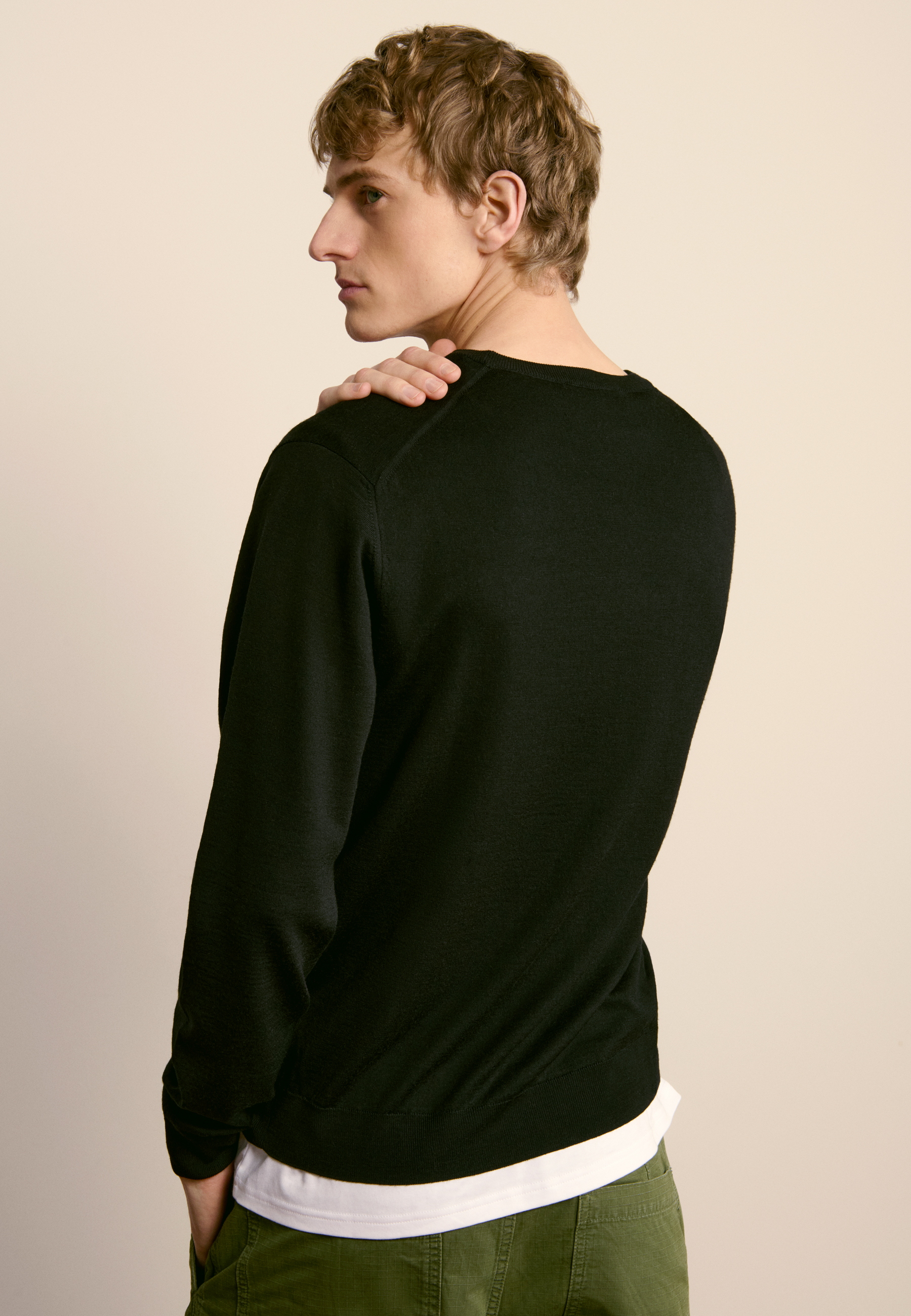 Merino wool sweater MAISON MONTAGUT Black