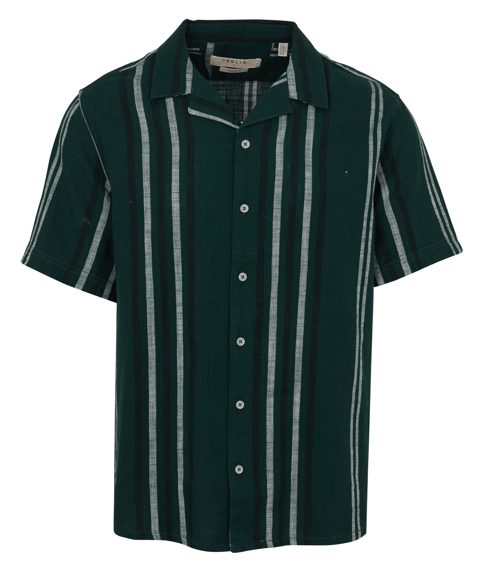 Baumwoll-Bluse SOLID Grun