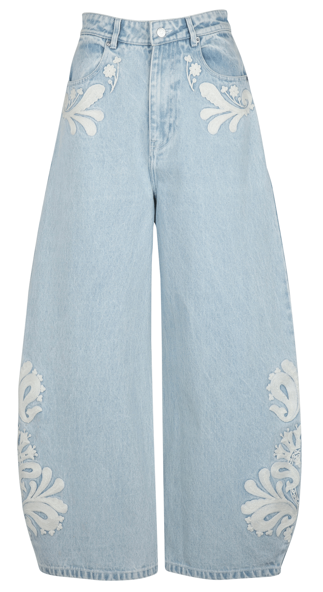 Wijde ballon jeans BERENICE Blauw