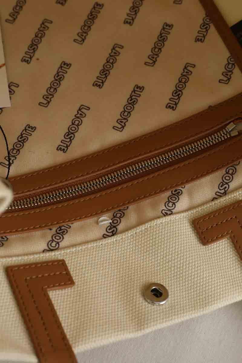 Tote bag LACOSTE - SECONDE MAIN Beige
