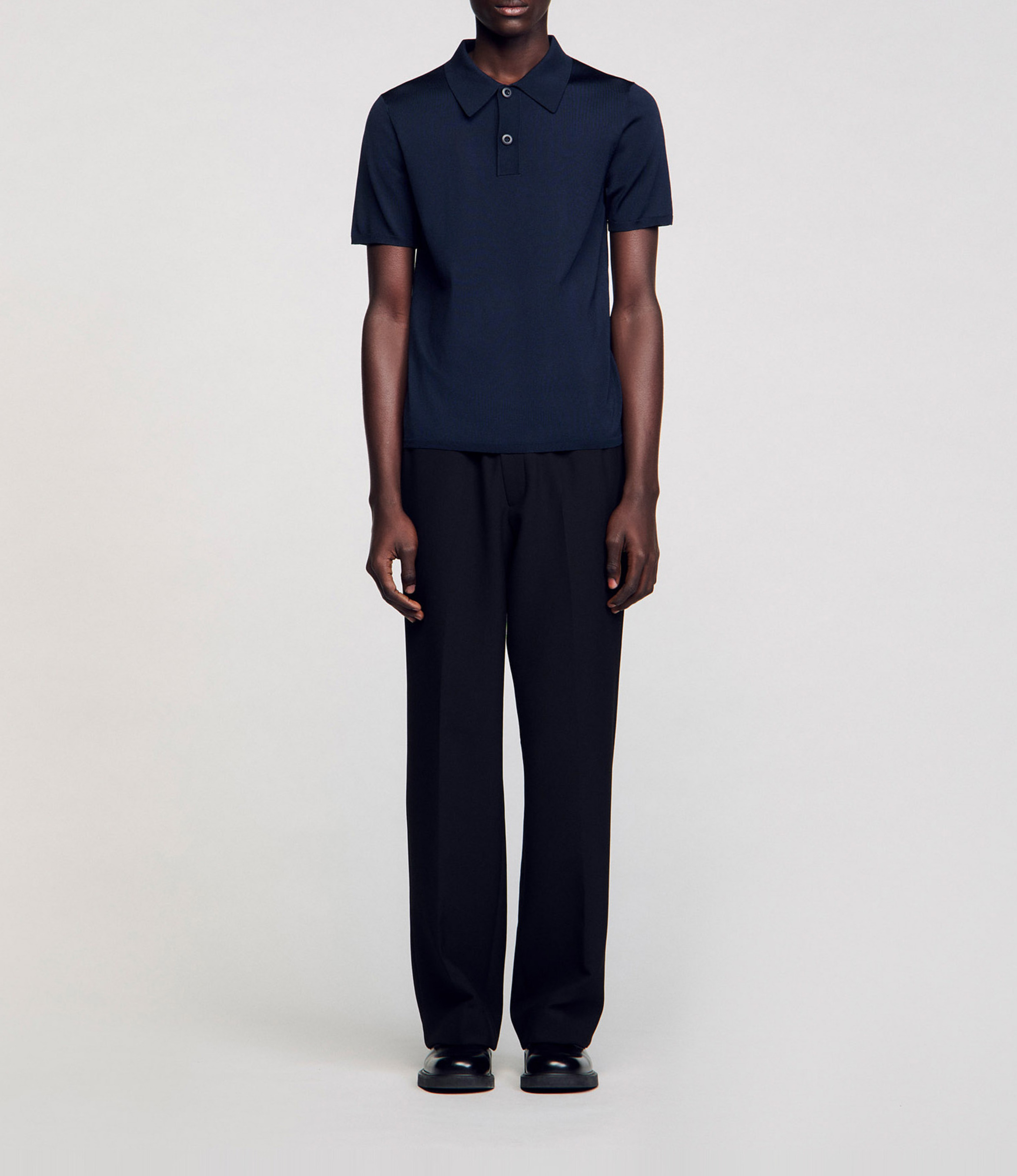 Polo regular fit  SANDRO Bleu