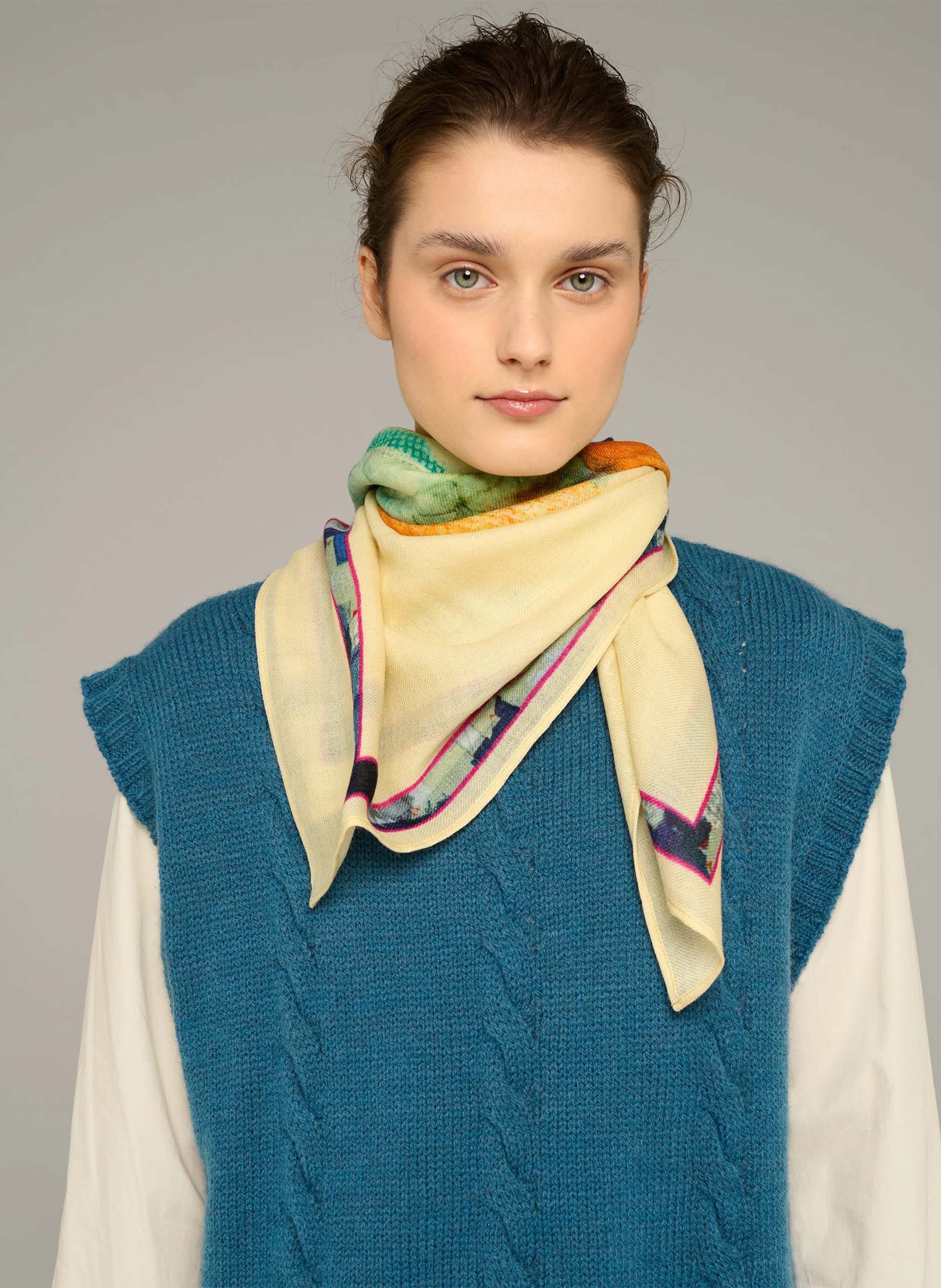 Wollen foulard met print COTELAC ACOTE Veelkleurig