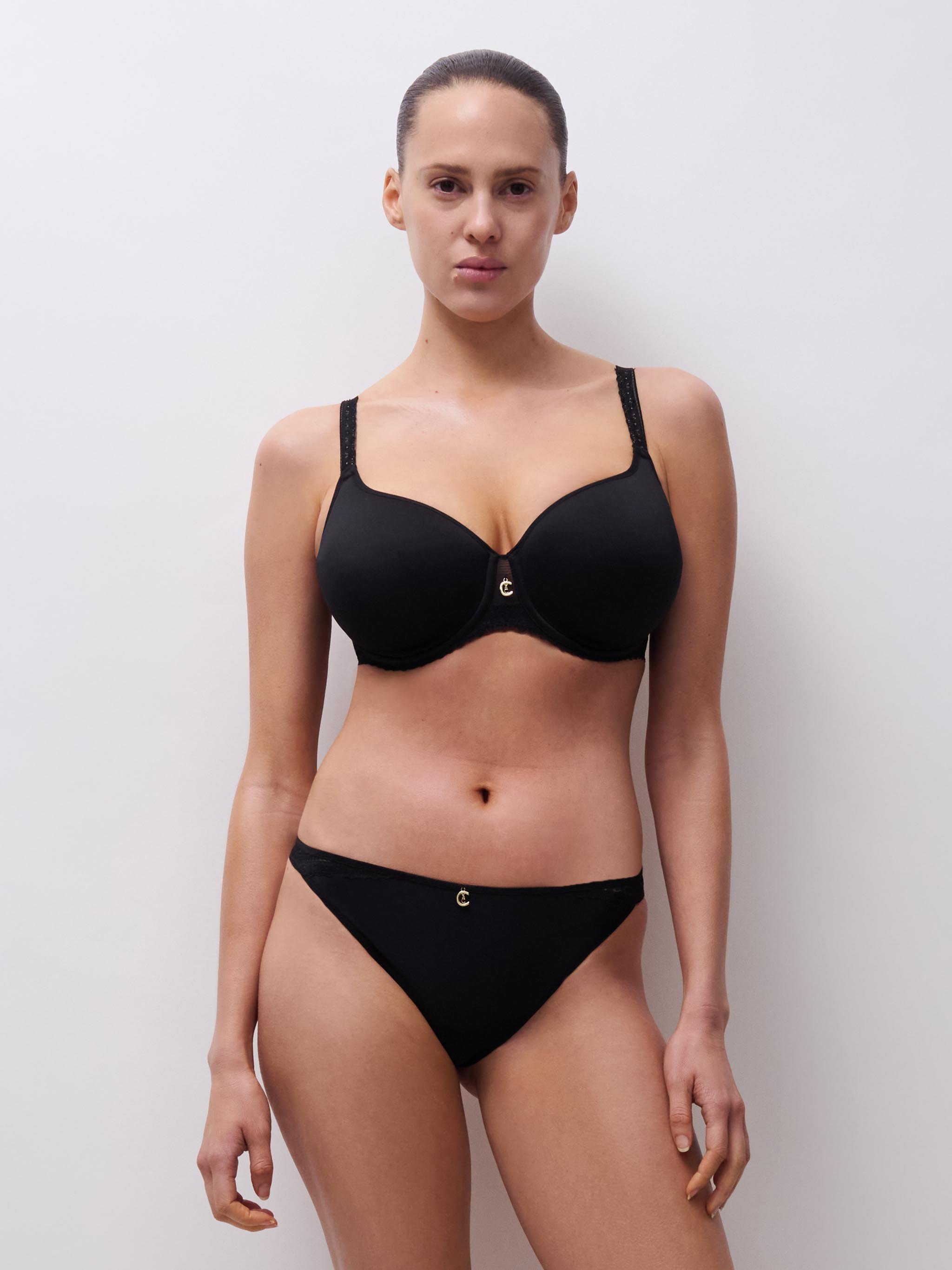 Lace tanga CHANTELLE Black