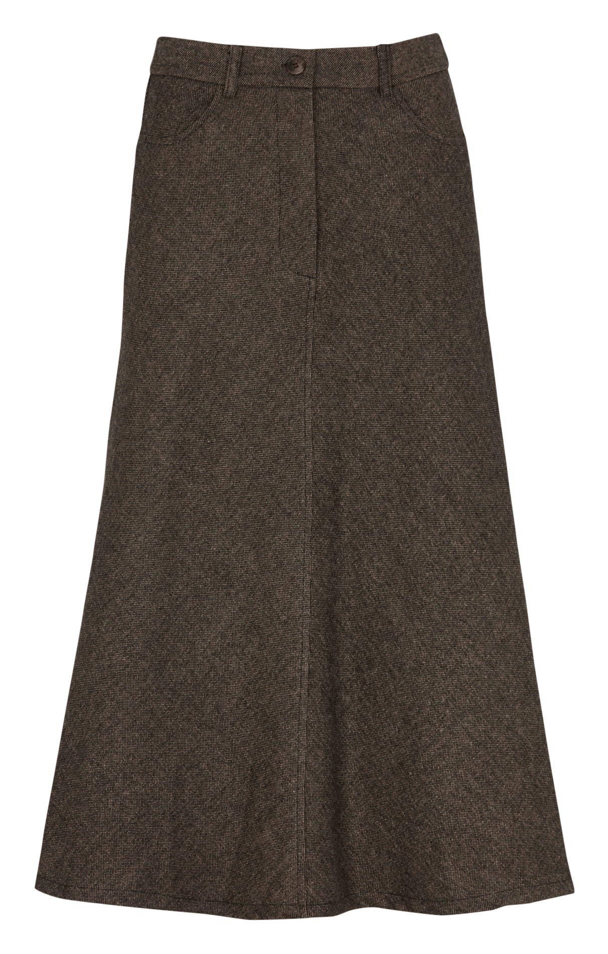 Halflange gerende rok LA FEE MARABOUTEE Bruin