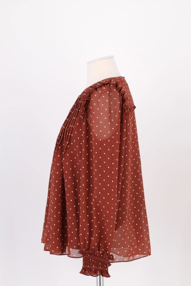 Polka dot blouse SEZANE - Seconde main Brown