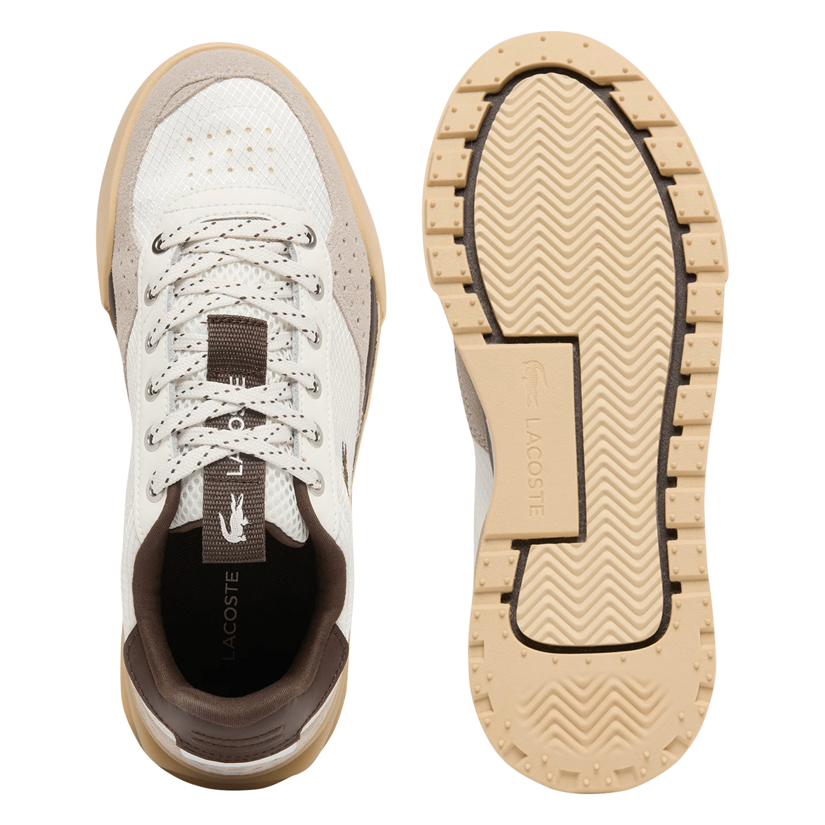 Baskets basses en cuir LACOSTE Blanc