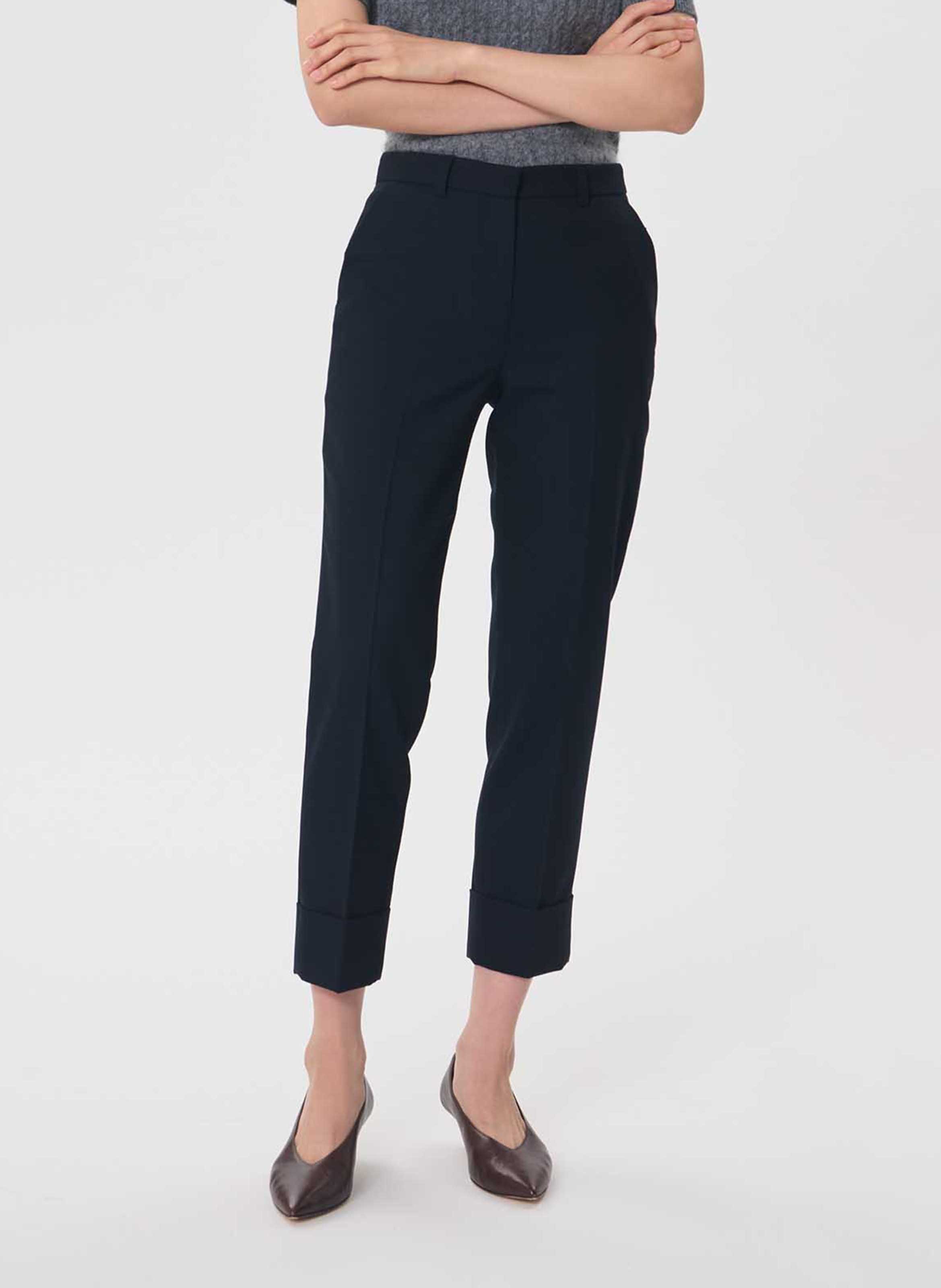Pantalon carotte 7/8 ème uni TARA JARMON
