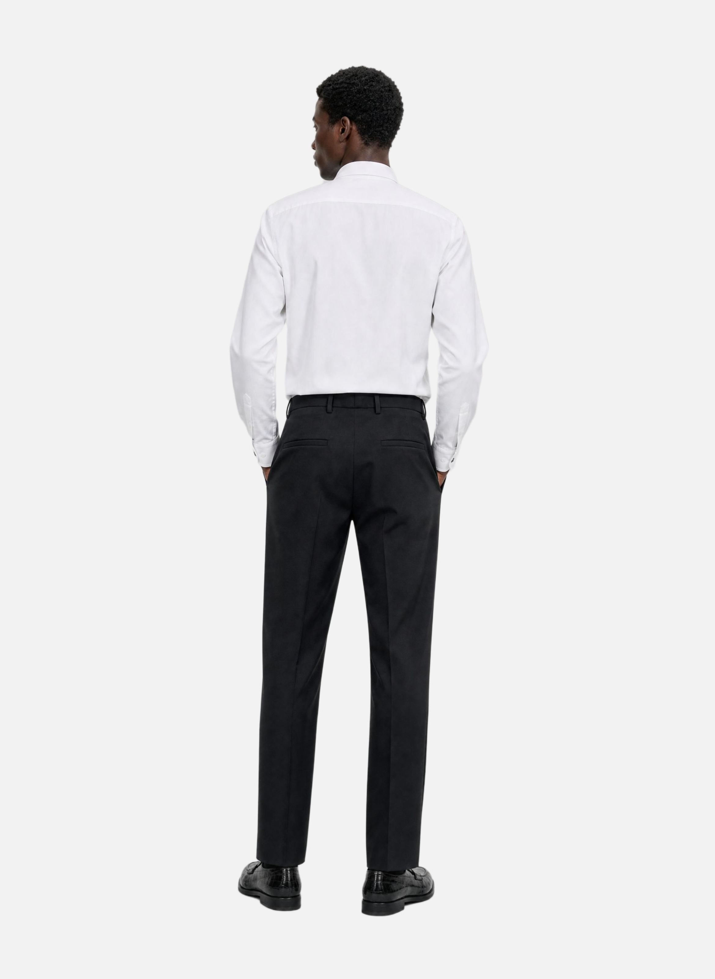 Straight wool suit trousers THE KOOPLES Black