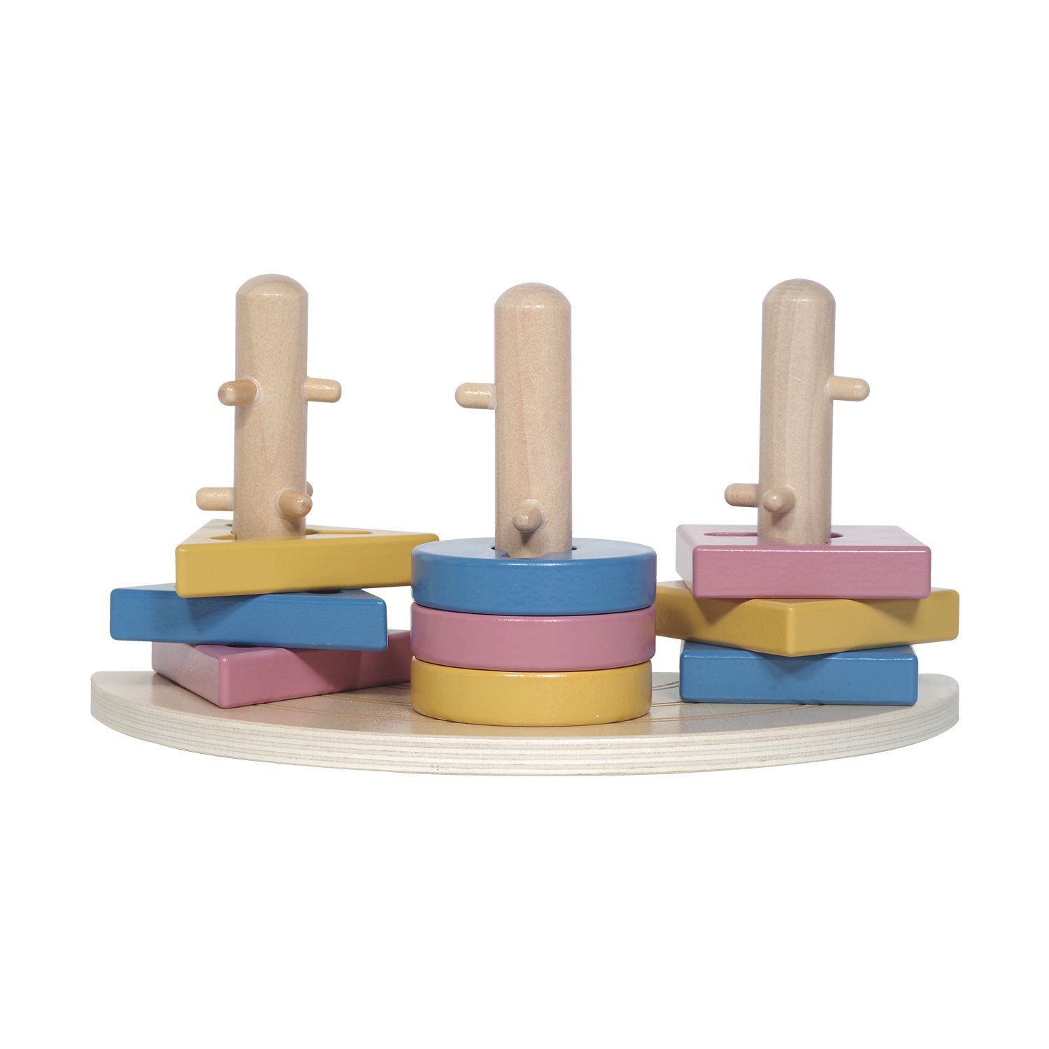 Elias rainbow peg puzzle KINDSGUT Red