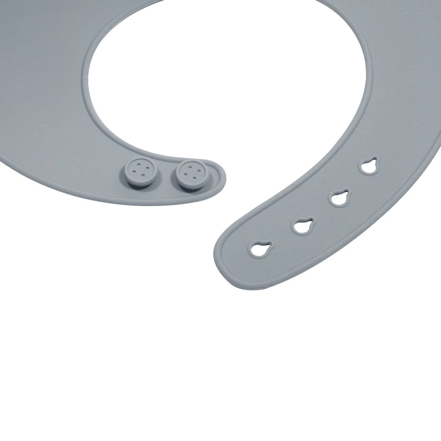 Silicone baby bib KINDSGUT Grey