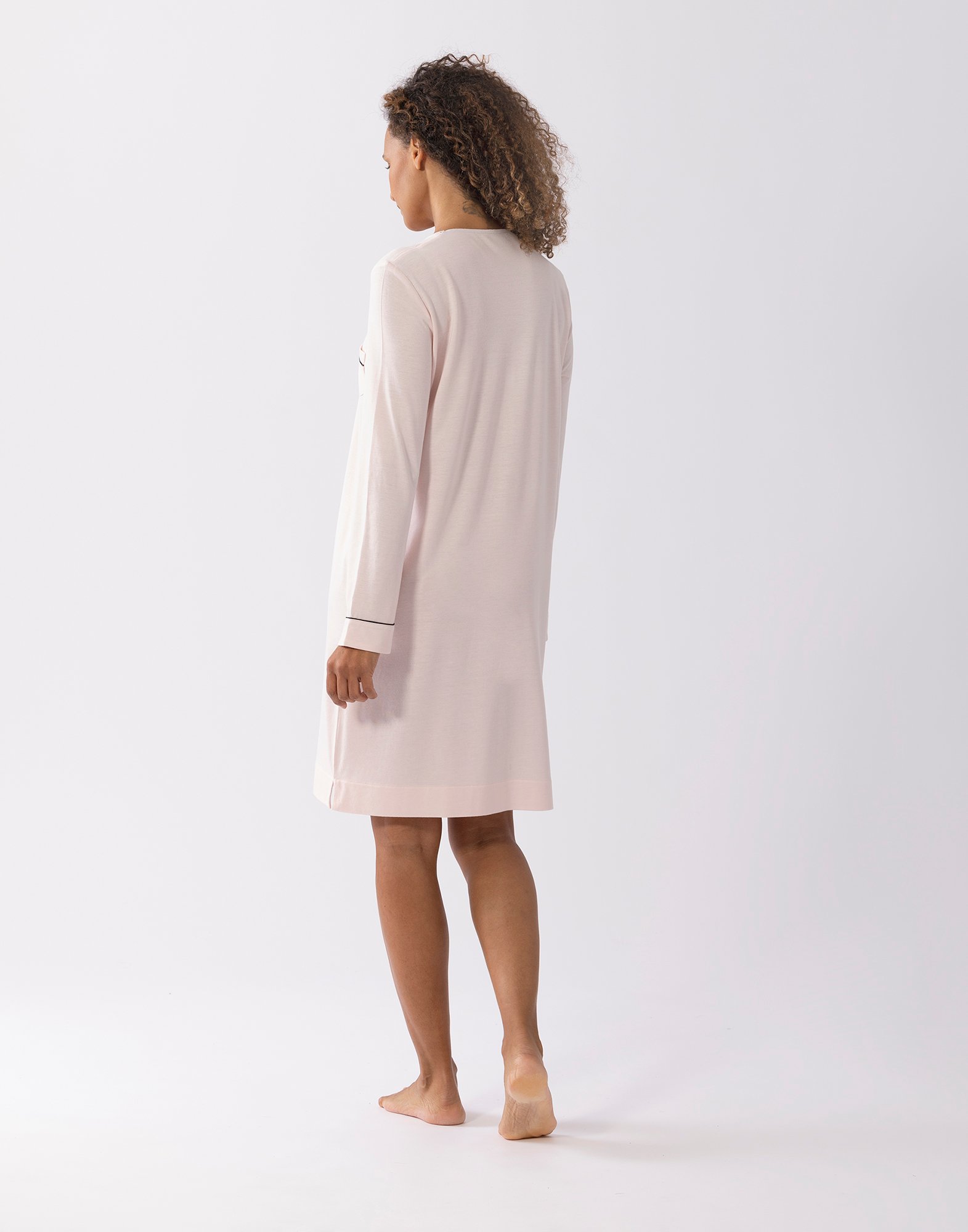 Cotton modal nightshirt LE CHAT Pink