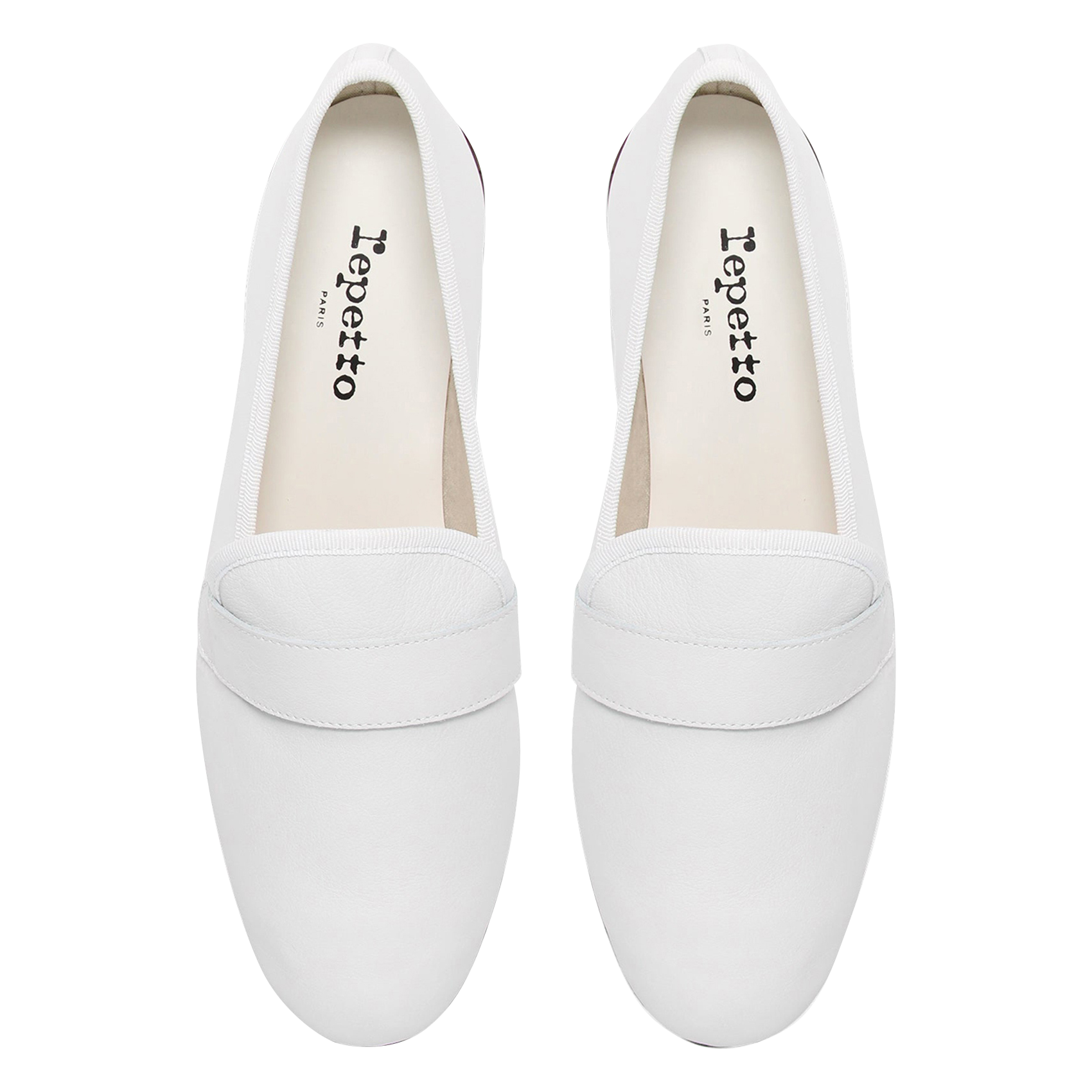 Mocassins en cuir  REPETTO Blanc