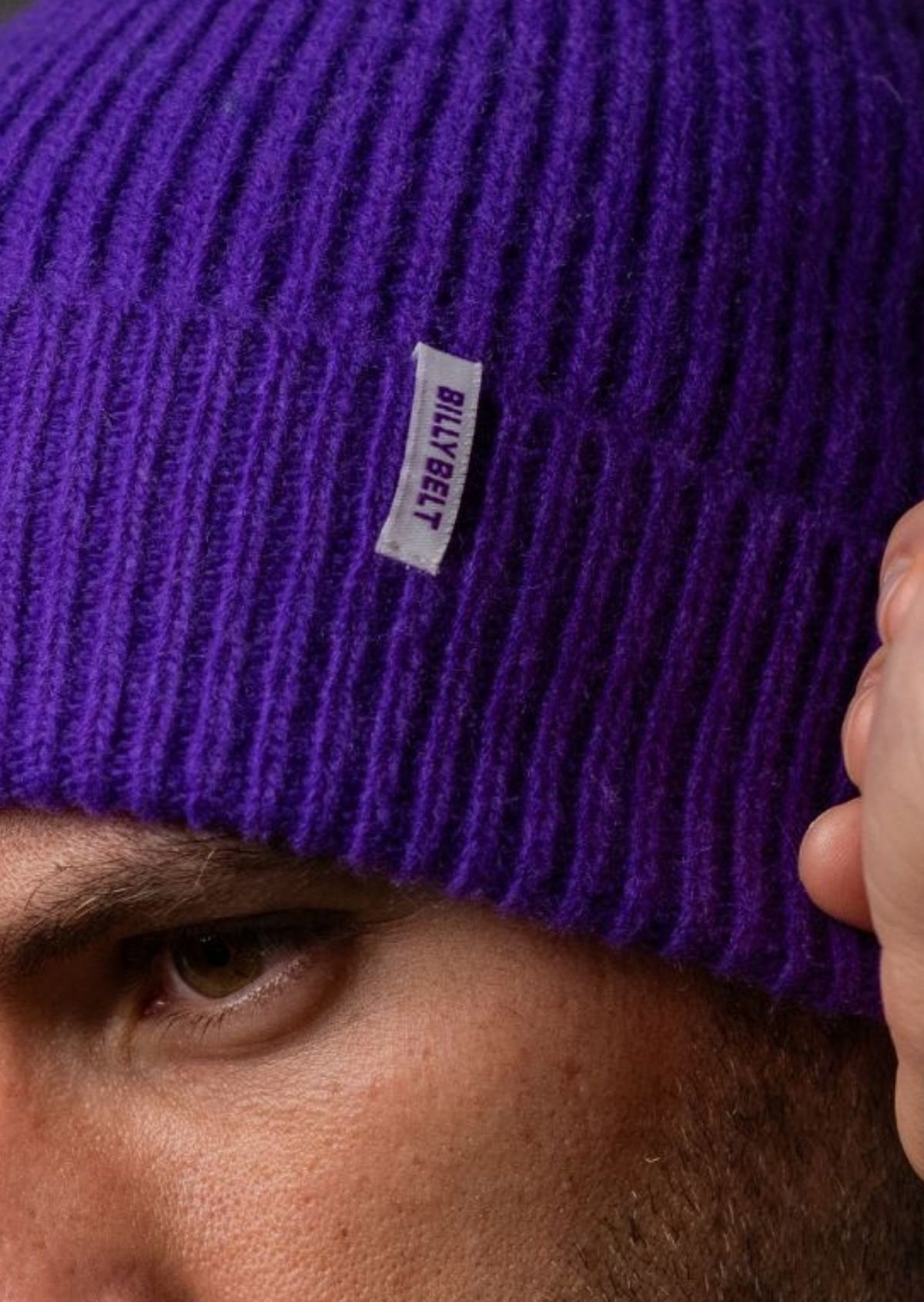 Lamb's wool beanie BILLYBELT Purple