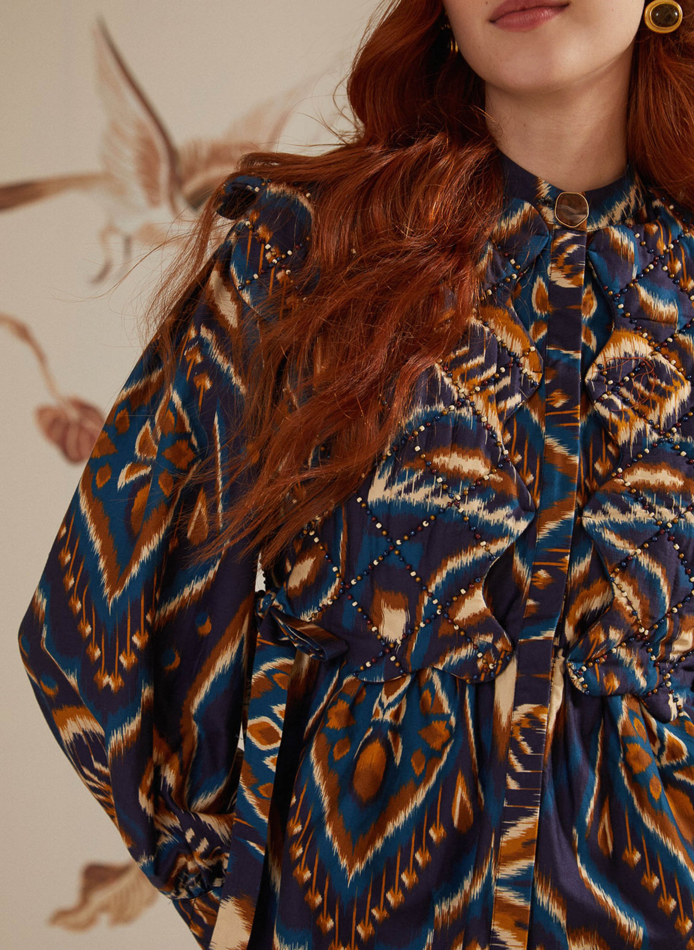 Quilted blouse FARM RIO Multicolored