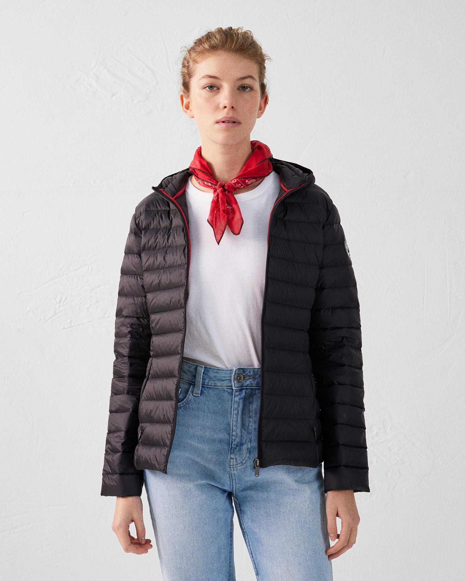 Lightweight hooded puffer jacket Cloe JOTT Black
