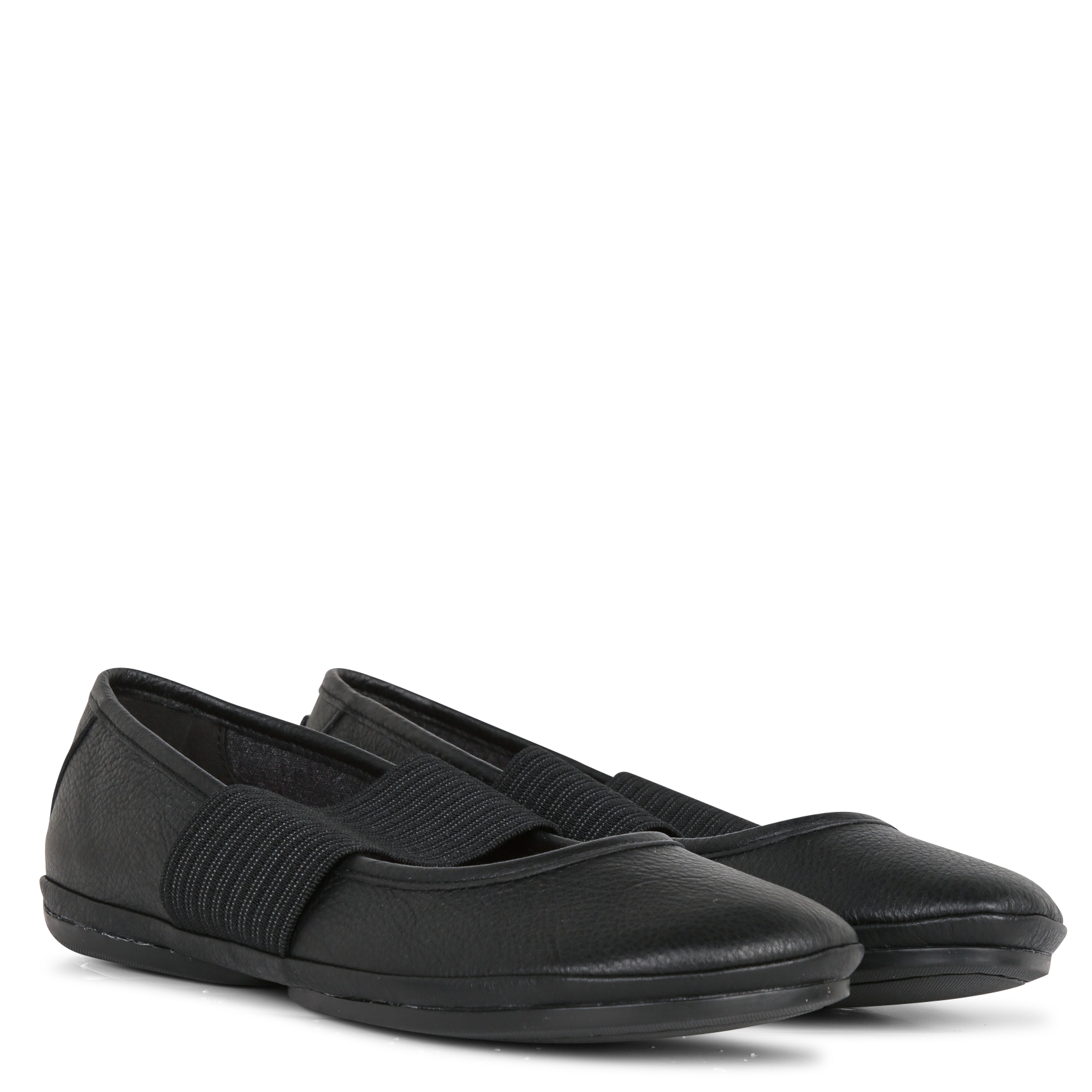 Ballerines en cuir mélangé CAMPER Noir