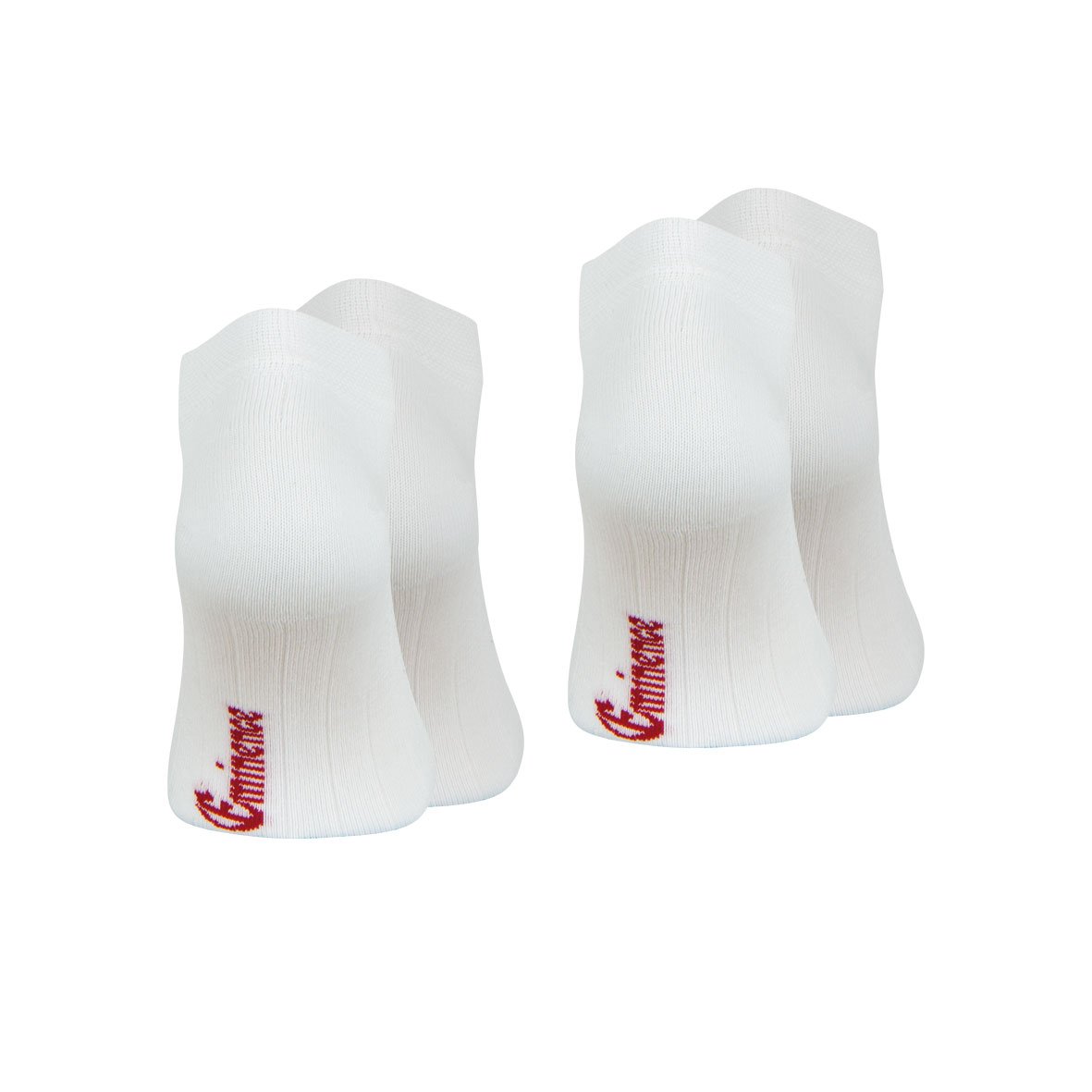 Set of 2 pairs of men's essential combed cotton ankle socks by Eminence EMINENCE White