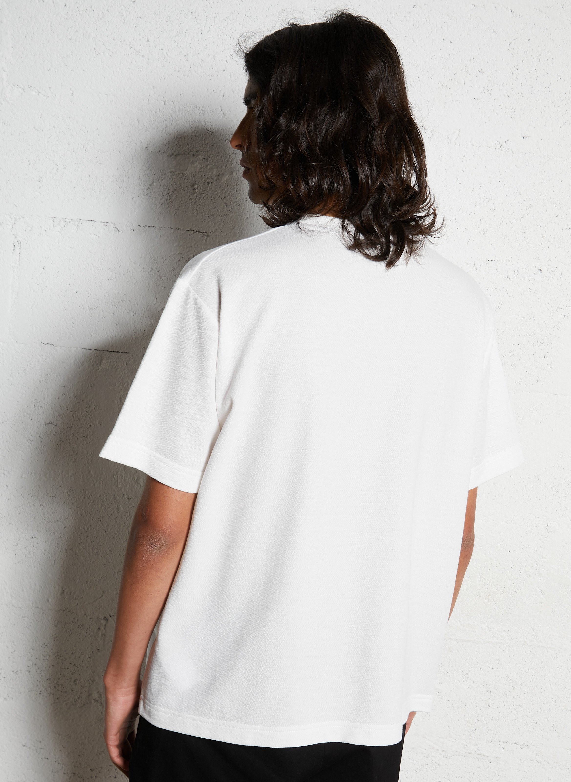 Tee-shirt droit uni à poche poitrine CHEVIGNON Blanc