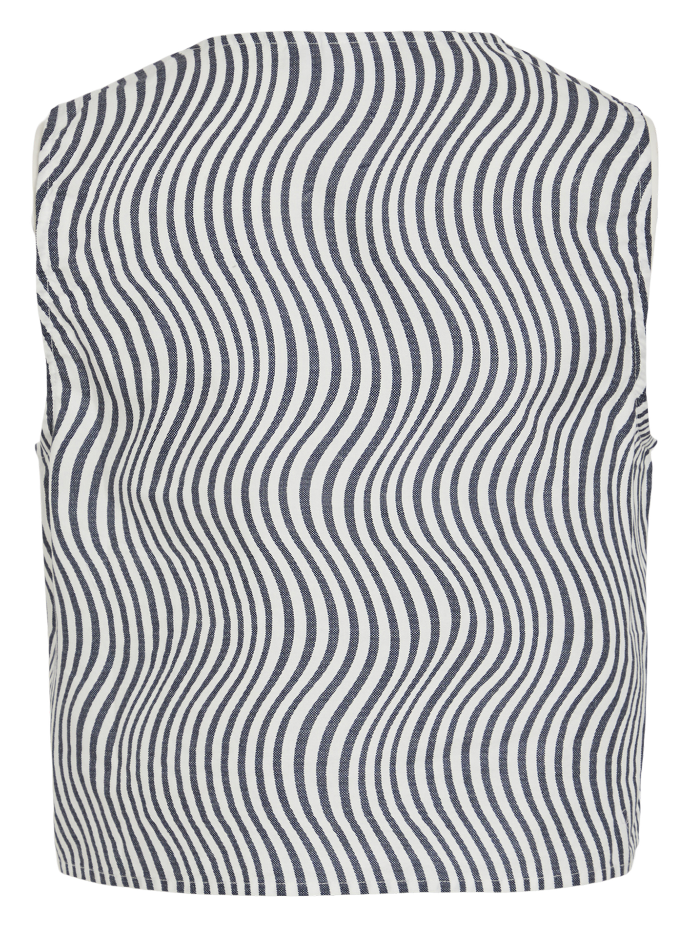 Top droit en coton imprimé VILA Bleu