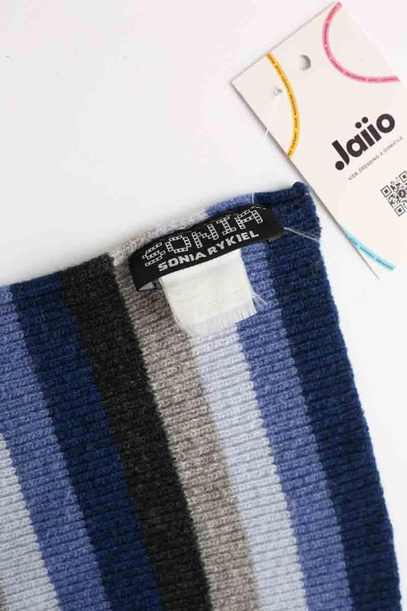 Floaty wool scarf SONIA RYKIEL - Seconde Main Blue